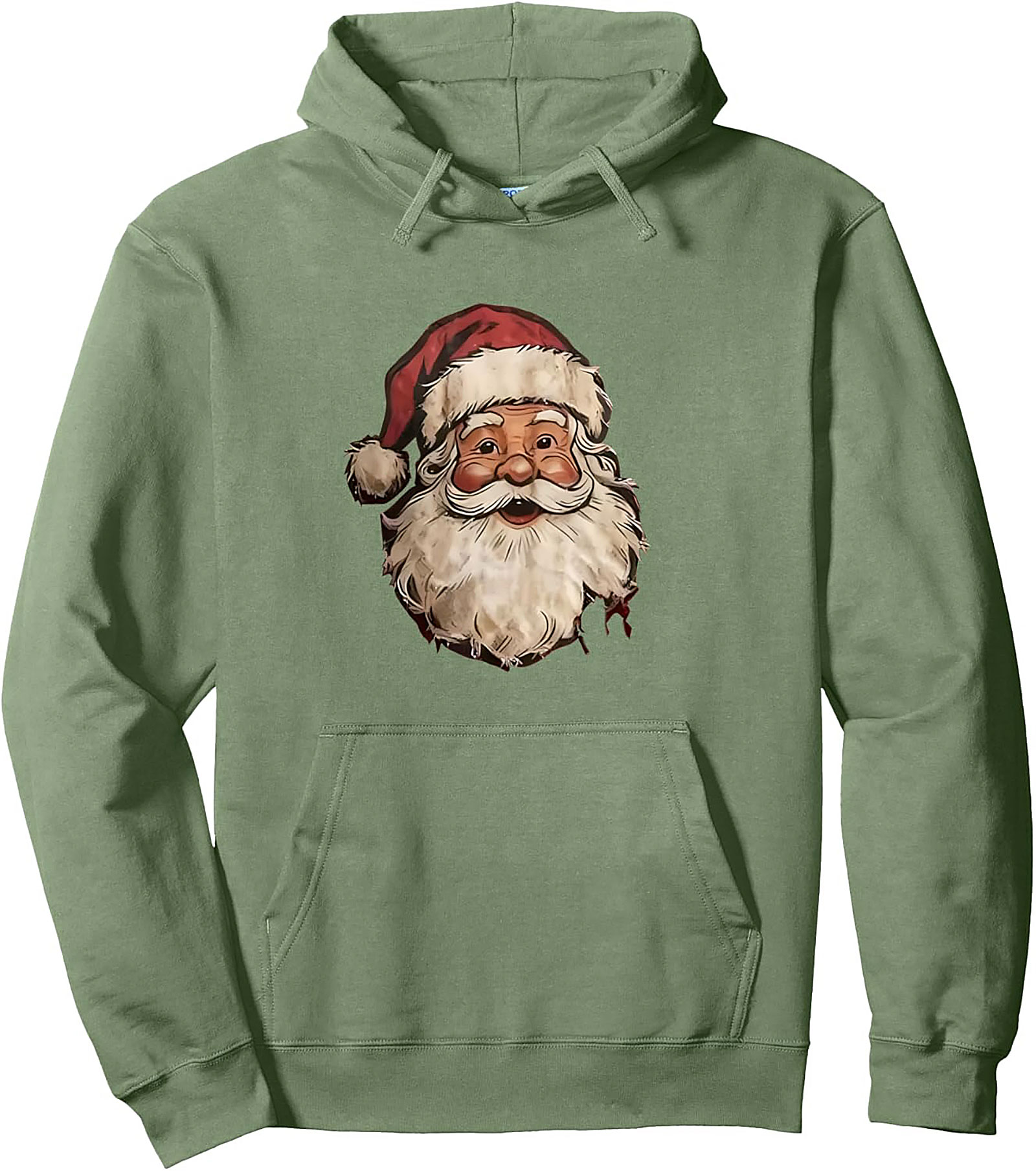 Vintage Santa Claus Pullover Hoodie Classic Christmas