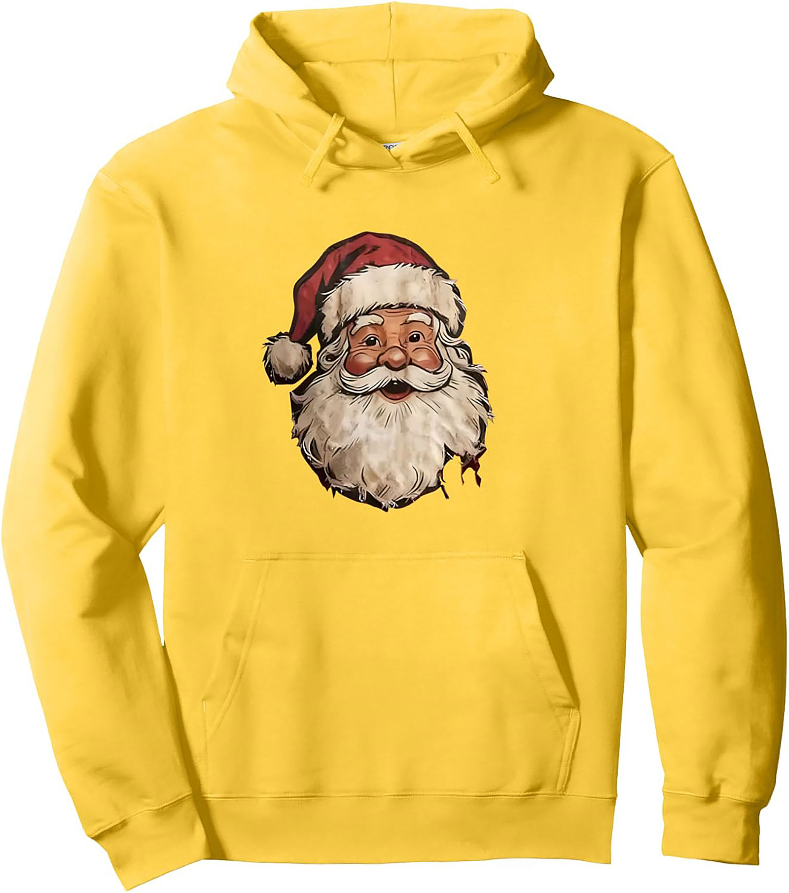 Vintage Santa Claus Pullover Hoodie Classic Christmas