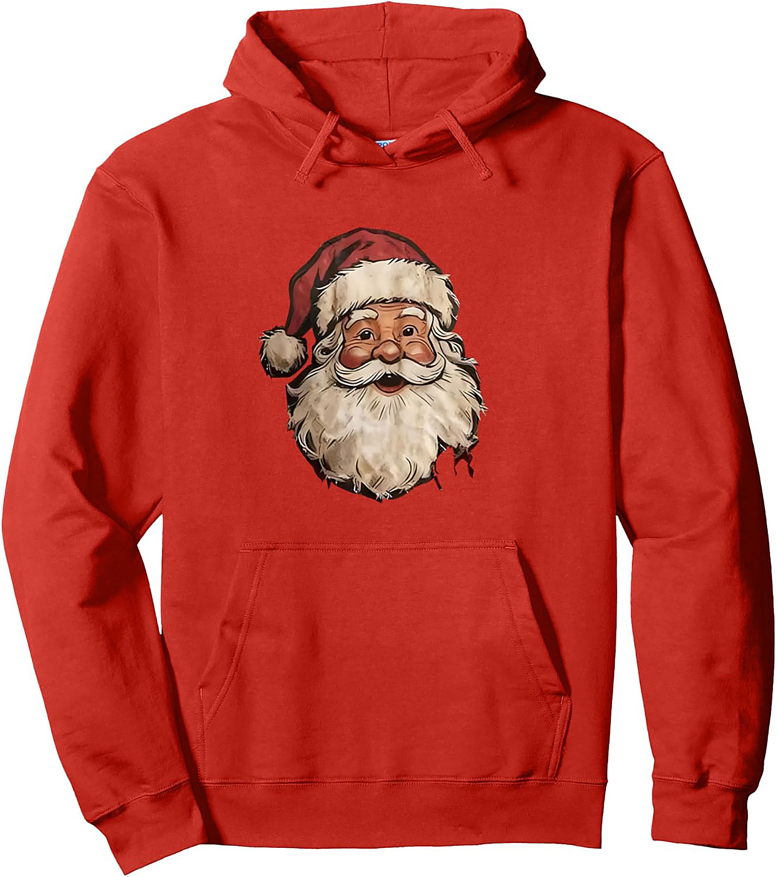Vintage Santa Claus Pullover Hoodie Classic Christmas