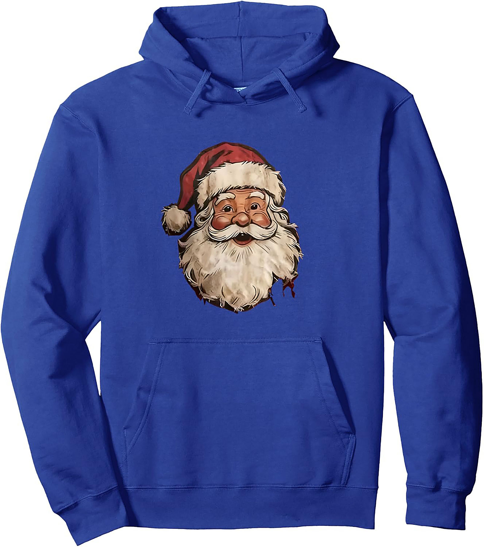 Vintage Santa Claus Pullover Hoodie Classic Christmas