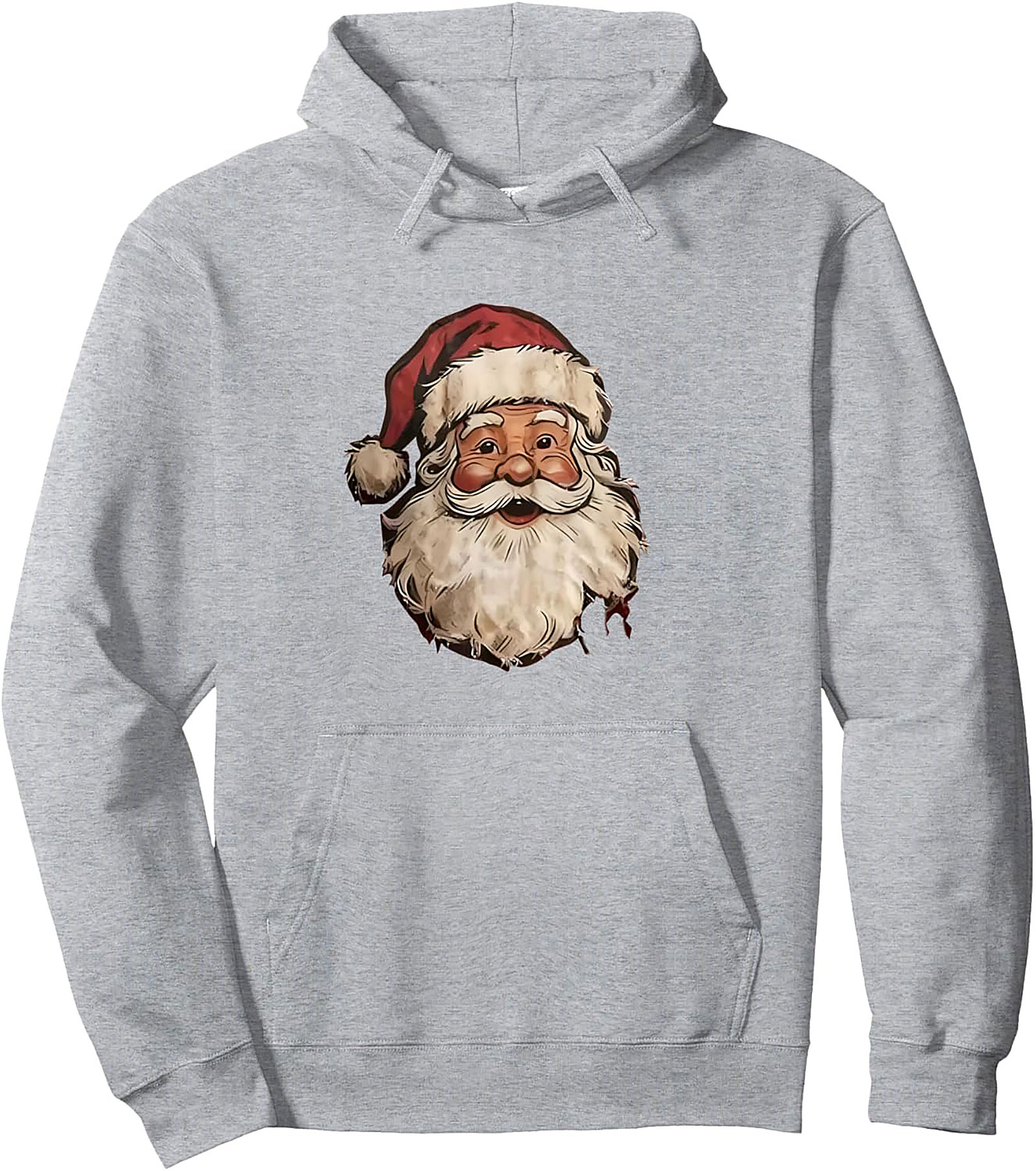 Vintage Santa Claus Pullover Hoodie Classic Christmas