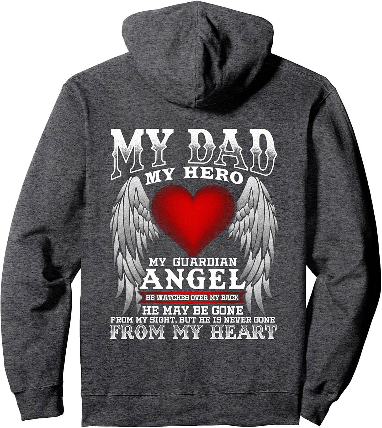 Guardian Ange Dad Pullover Hoodie Memorial Gift
