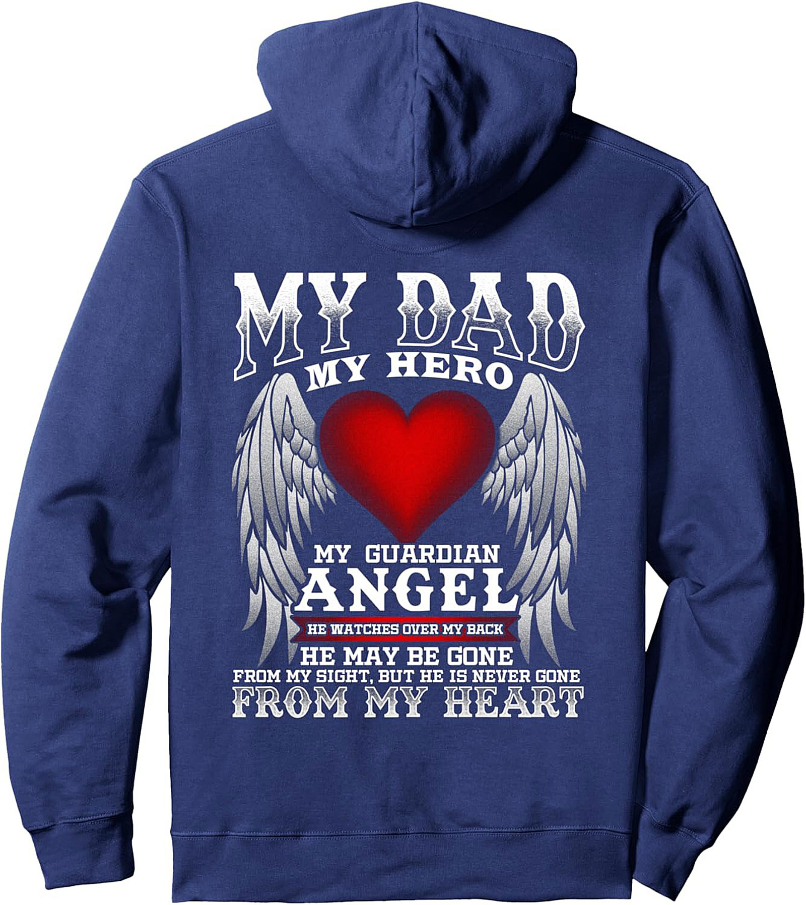 Guardian Ange Dad Pullover Hoodie Memorial Gift