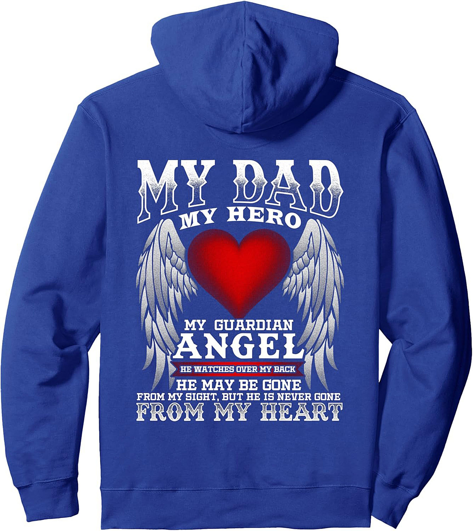 Guardian Ange Dad Pullover Hoodie Memorial Gift