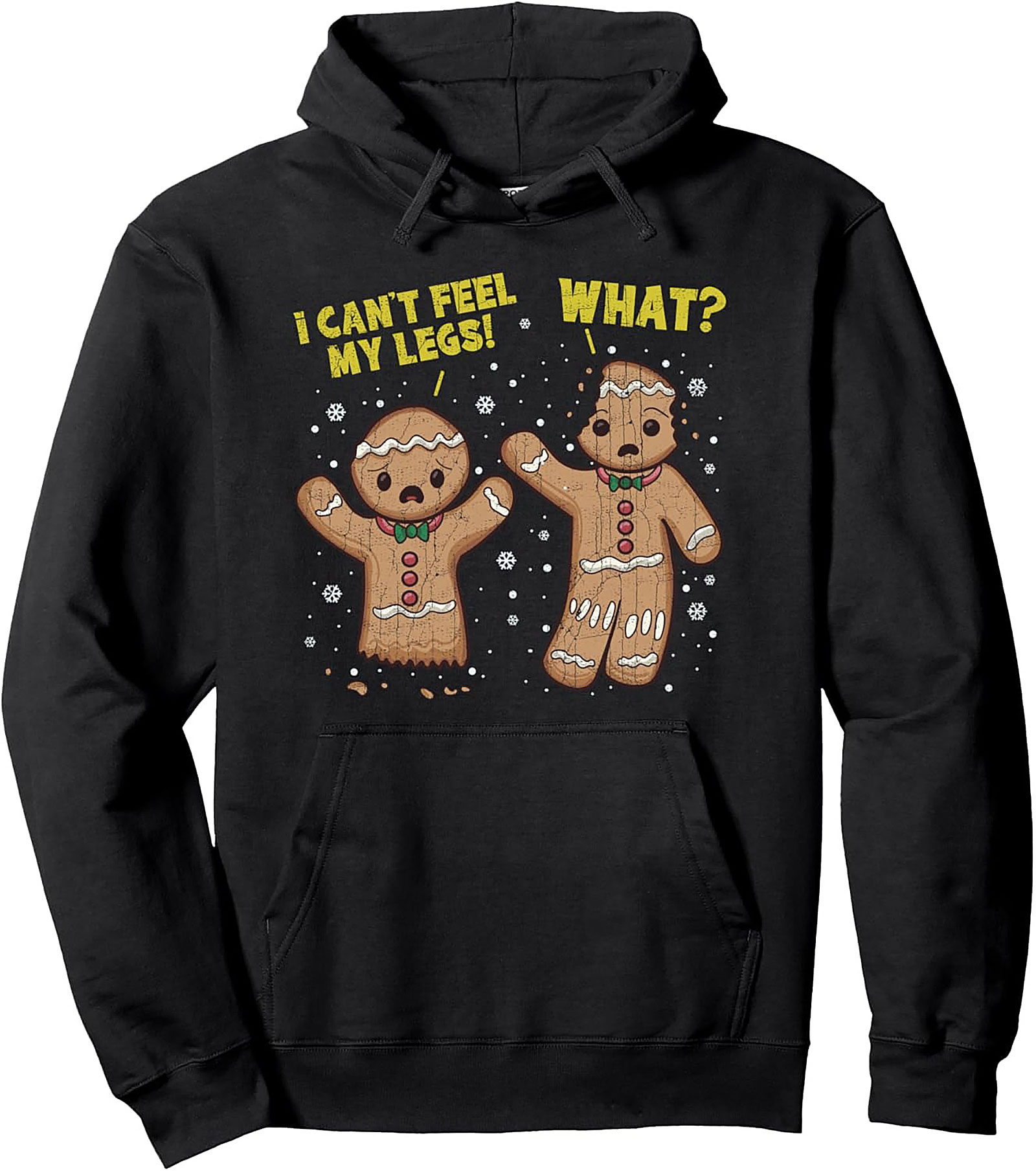 Funny Gingerbread Man Pullover Hoodie