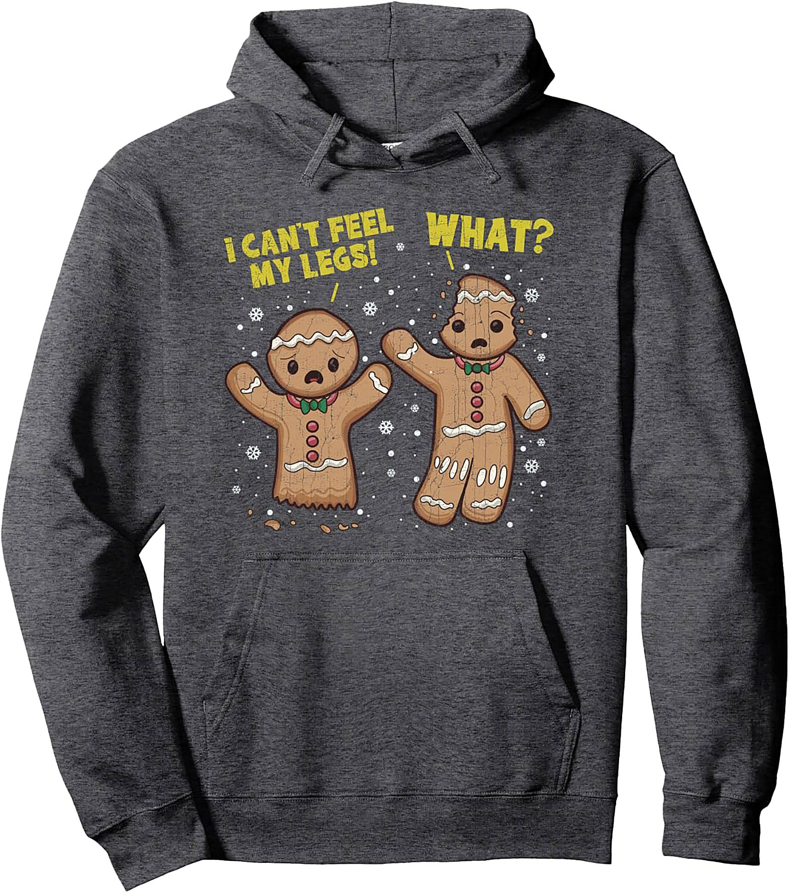 Funny Gingerbread Man Pullover Hoodie