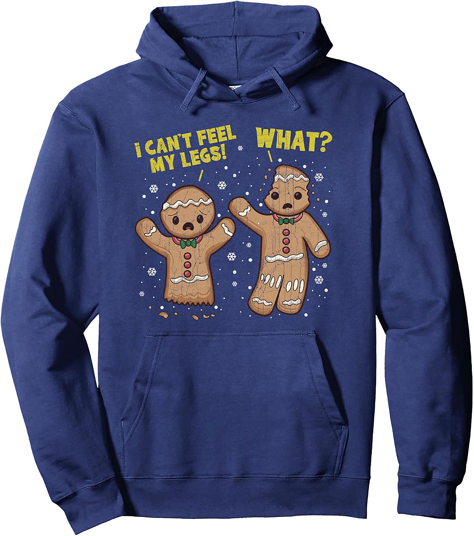 Funny Gingerbread Man Pullover Hoodie