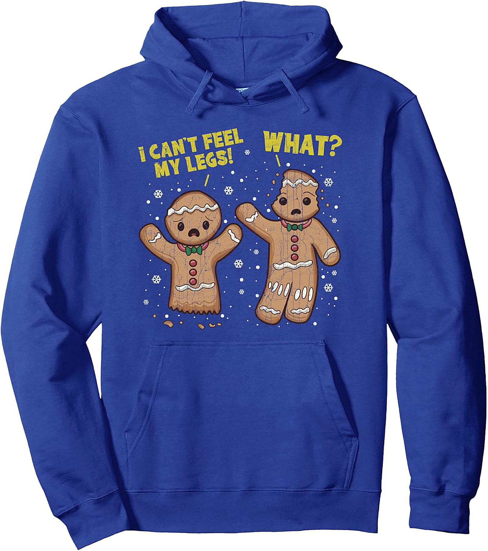 Funny Gingerbread Man Pullover Hoodie