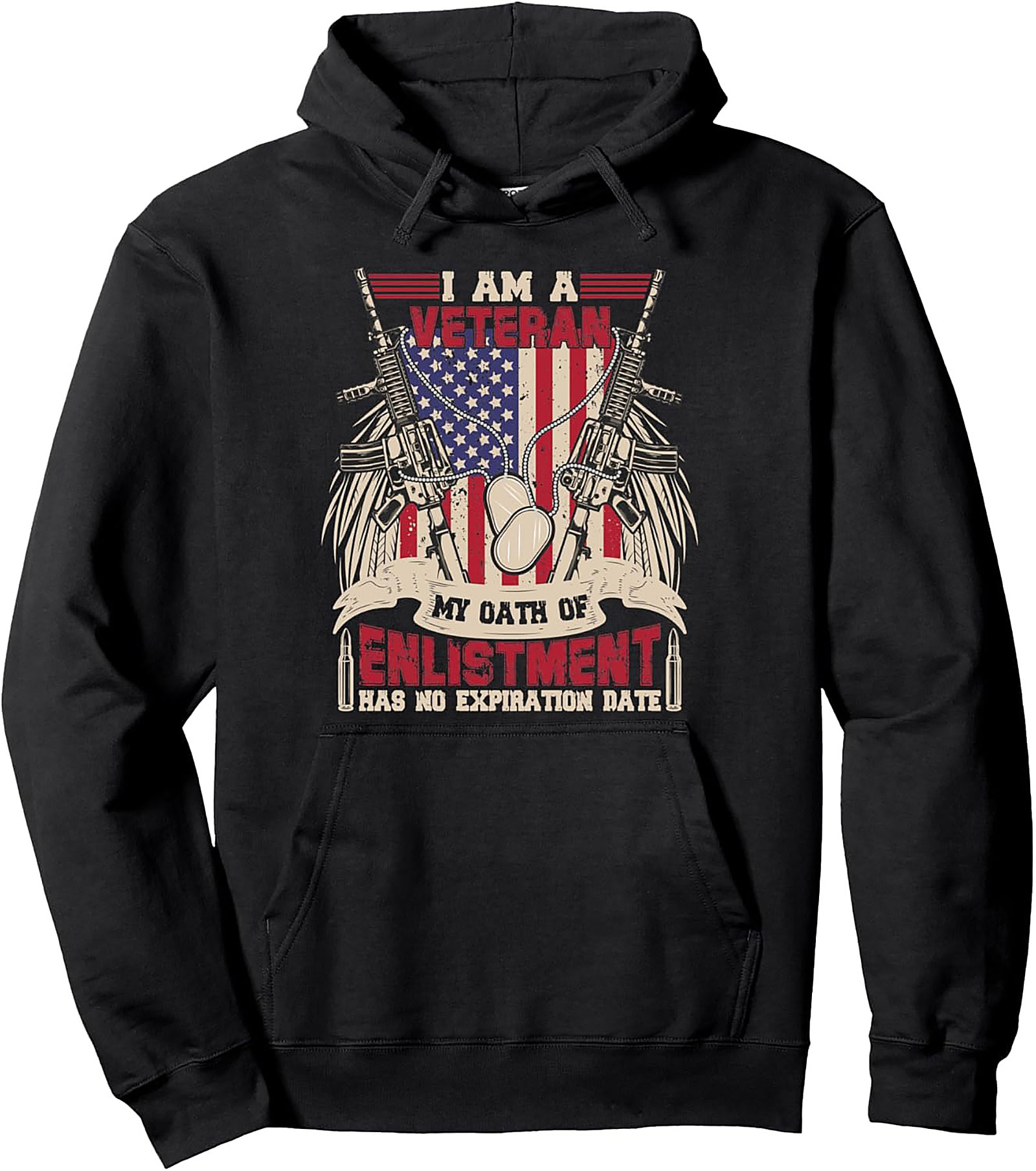 Veteran Oath Pullover Hoodie | Military Pride Apparel