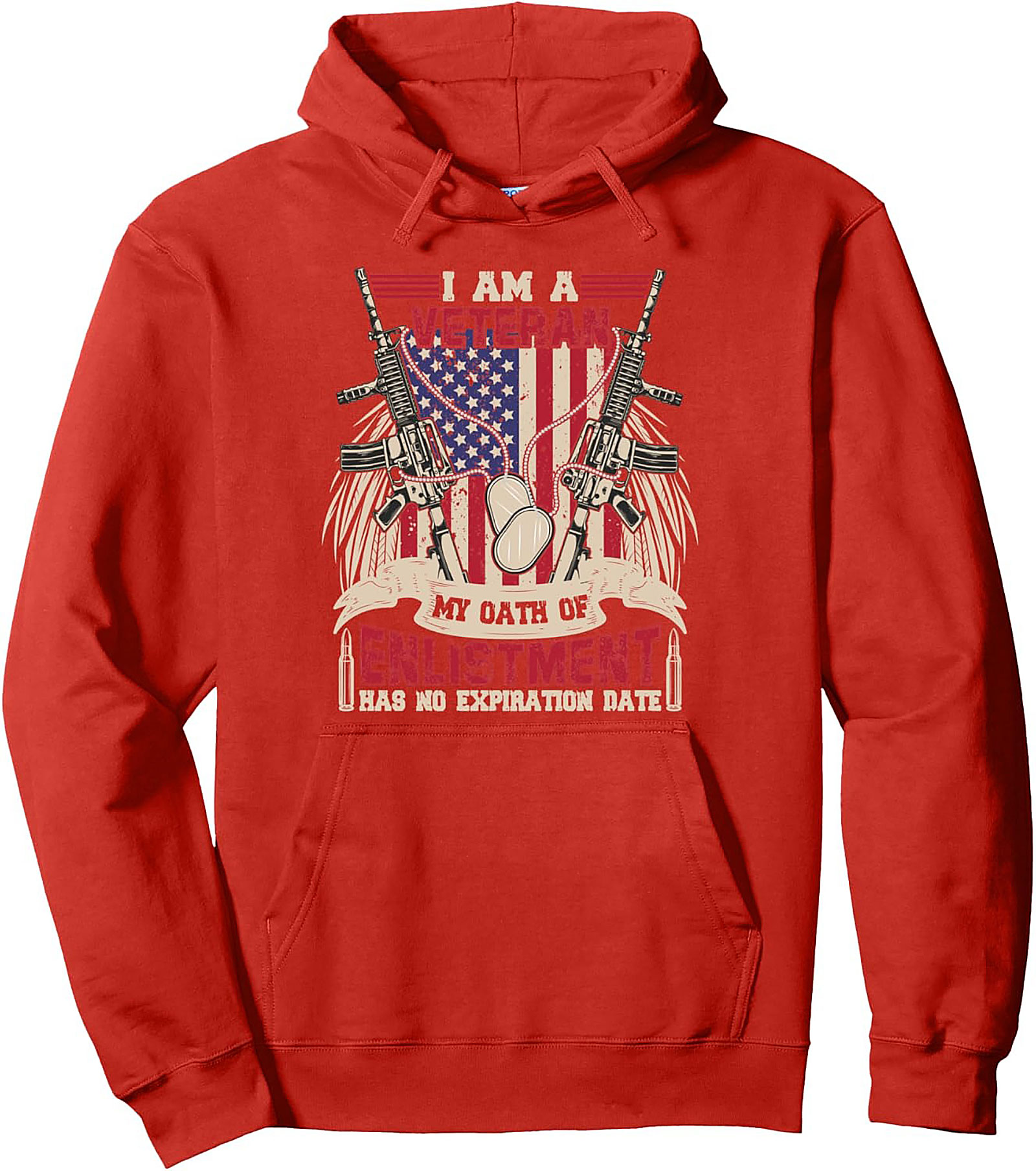Veteran Oath Pullover Hoodie | Military Pride Apparel