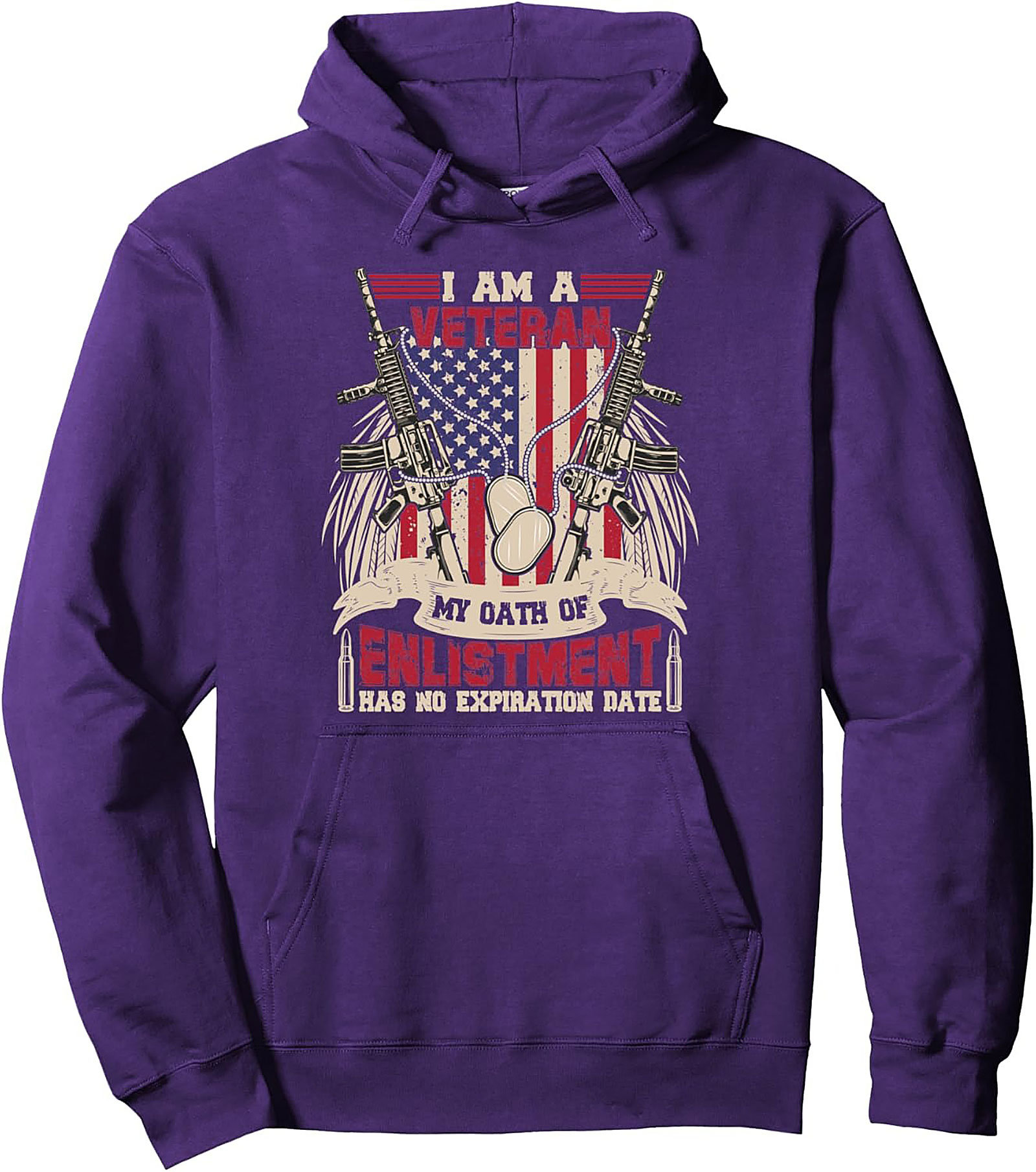 Veteran Oath Pullover Hoodie | Military Pride Apparel