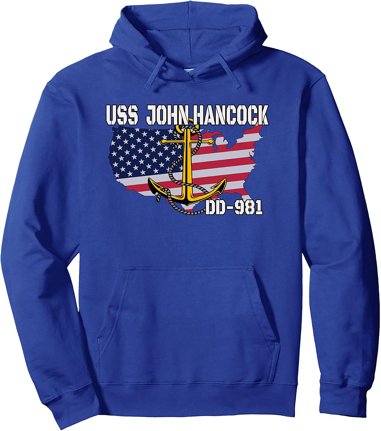 USS John Hancock DD-981 Pullover Hoodie | Navy Veteran Gift