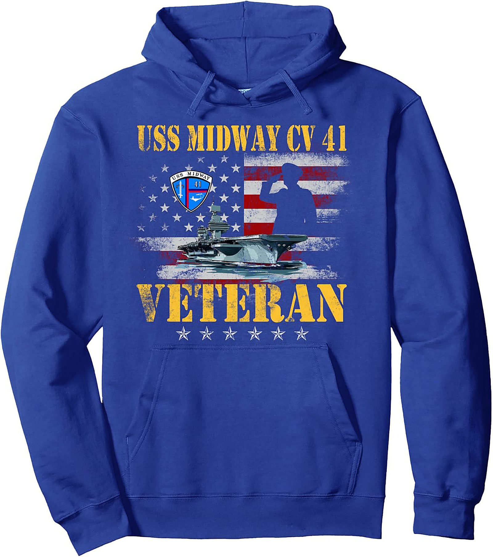 USS Midway CV 41 Veteran Pullover Hoodie | Gift for Vets