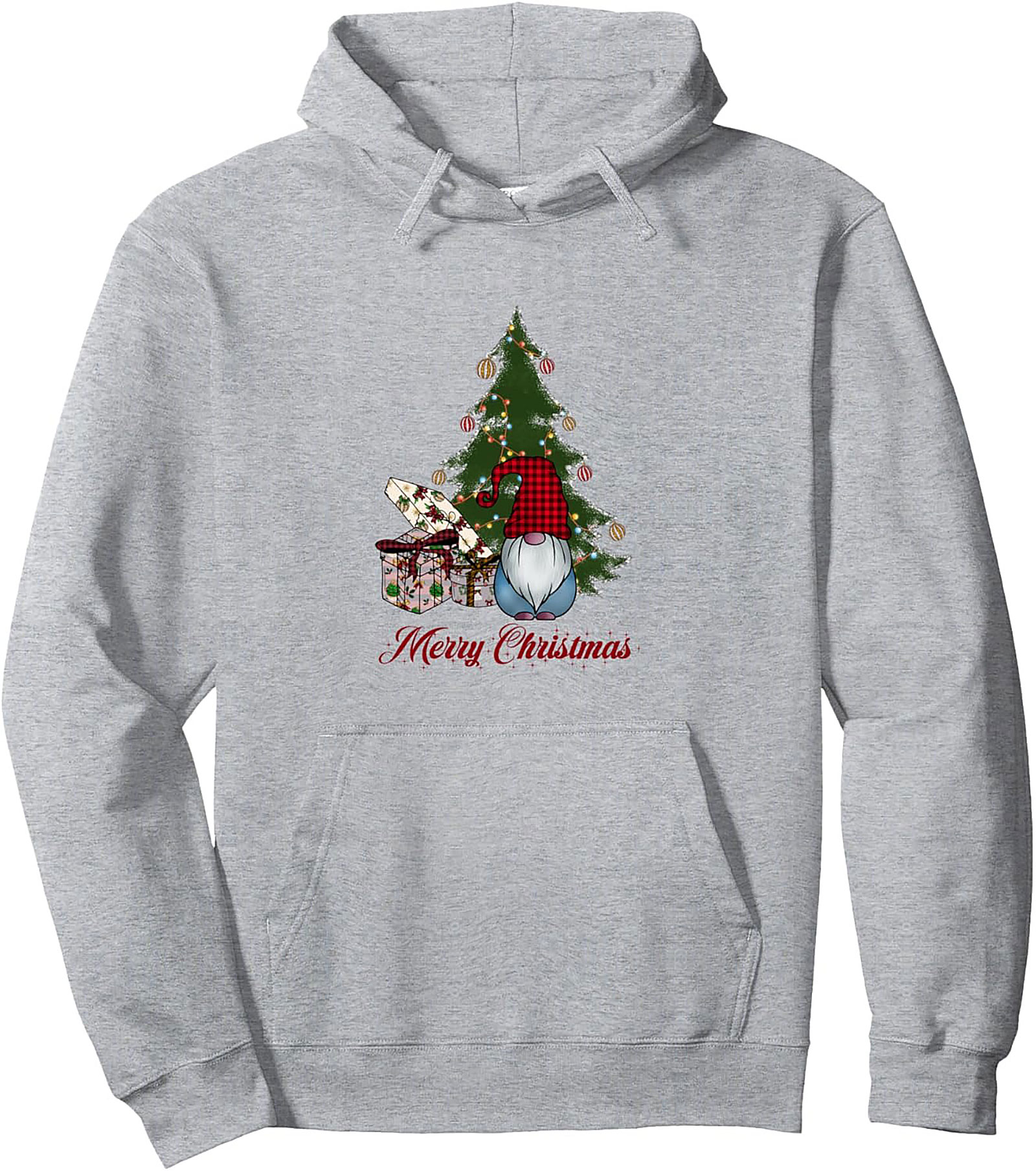 Cozy Christmas Gnome Pullover Hoodie Festive Gift