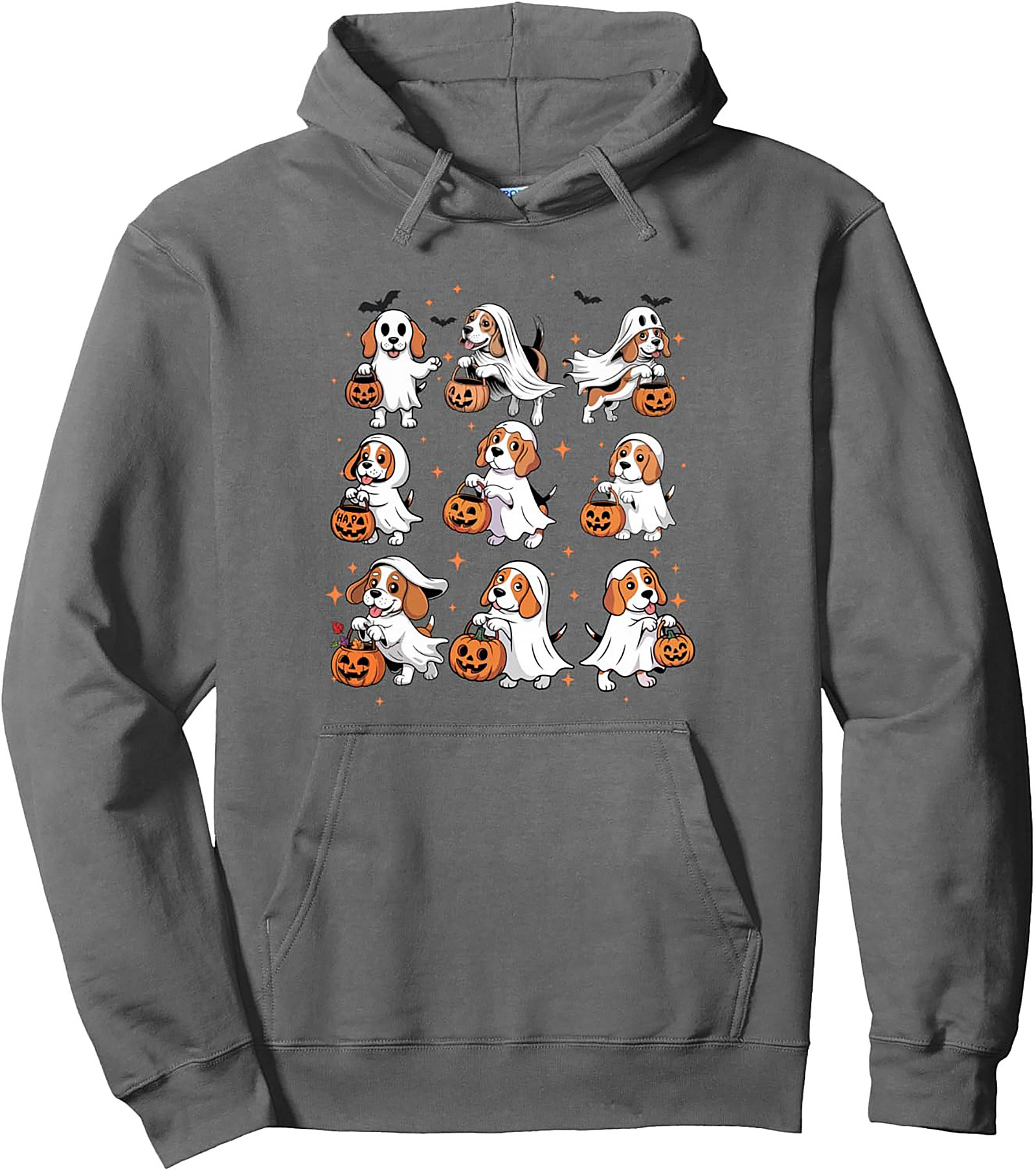 Cute Beagle Ghost Halloween Pullover Hoodie | Trick or Treat Dog Lover Gift