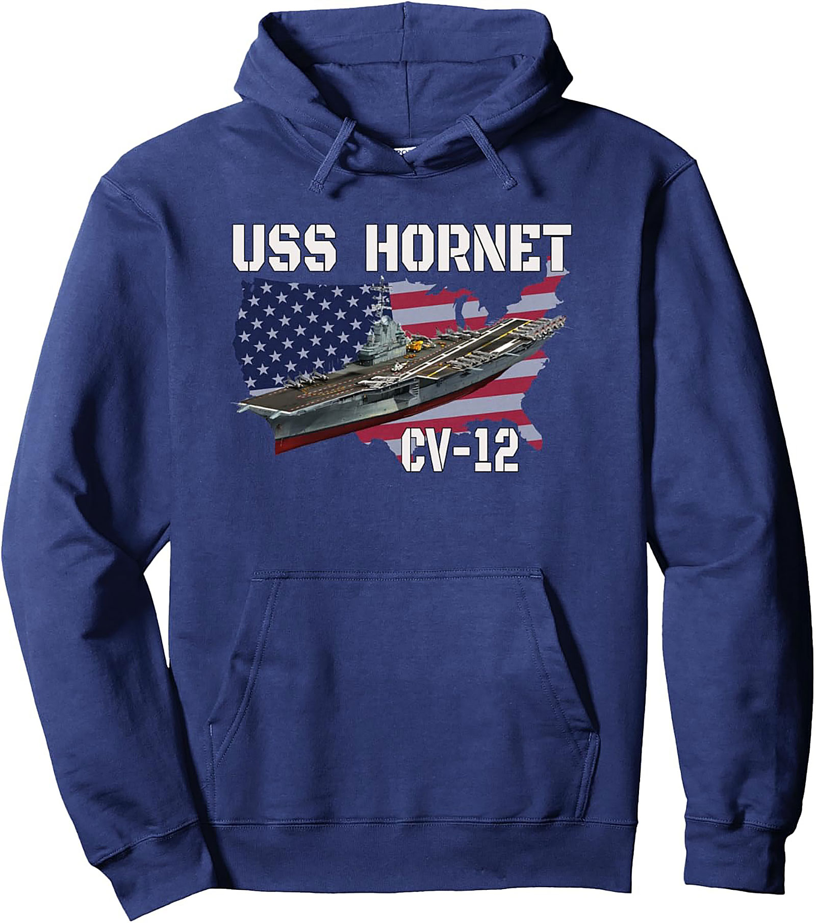 USS Hornet CV-12 Pullover Hoodie | Veteran Tribute Gift