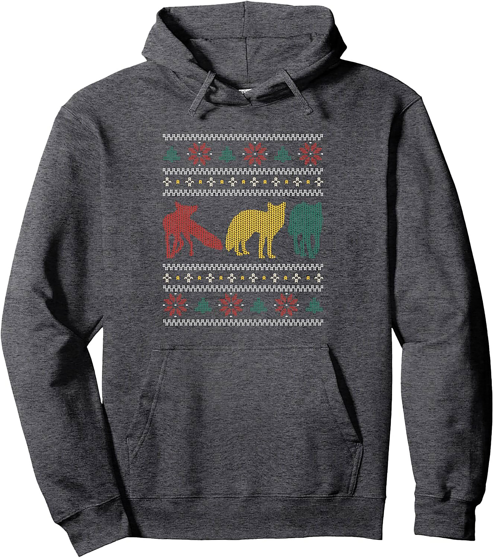 Festive Fox Ugly Pullover Hoodie