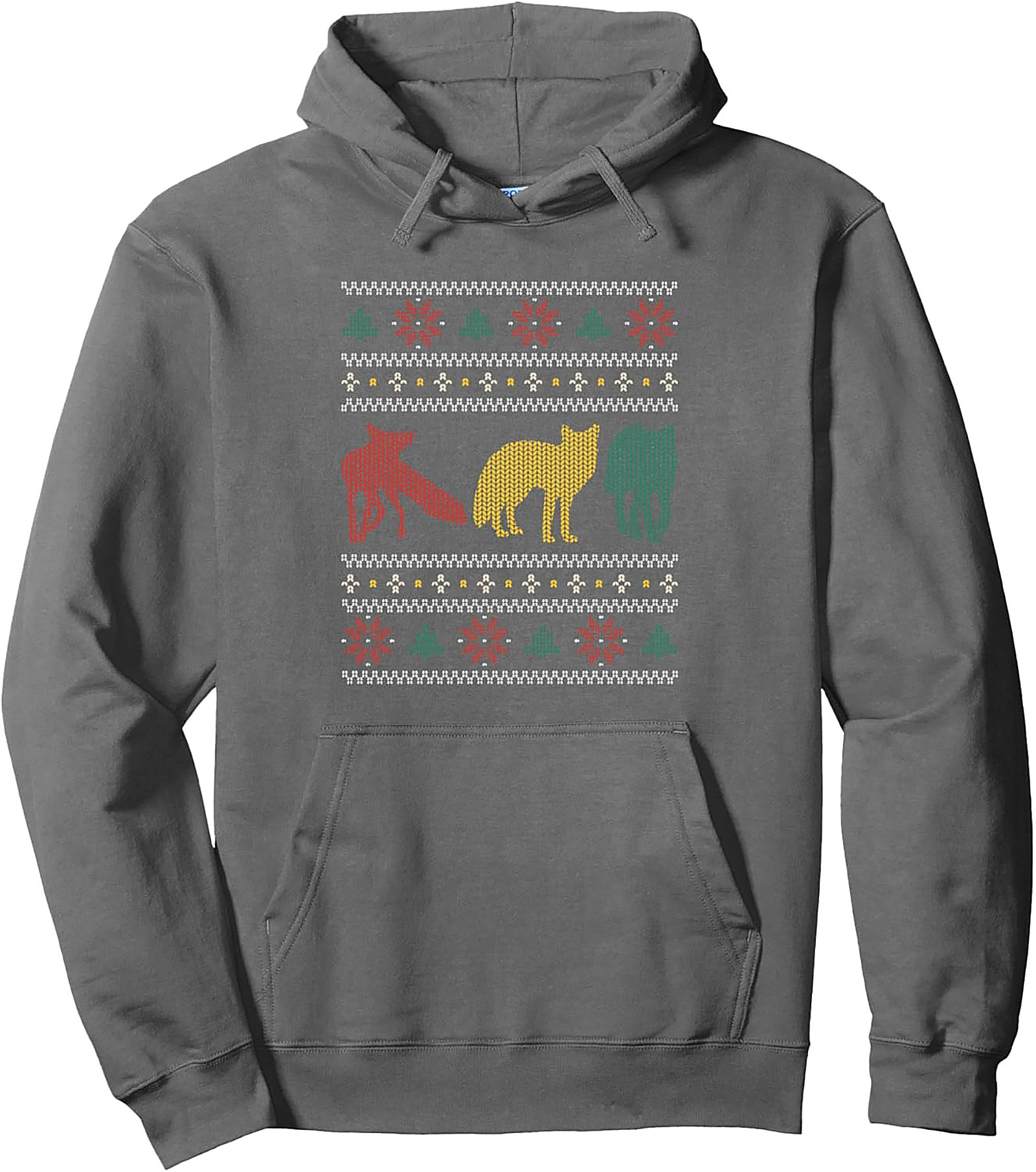 Festive Fox Ugly Pullover Hoodie