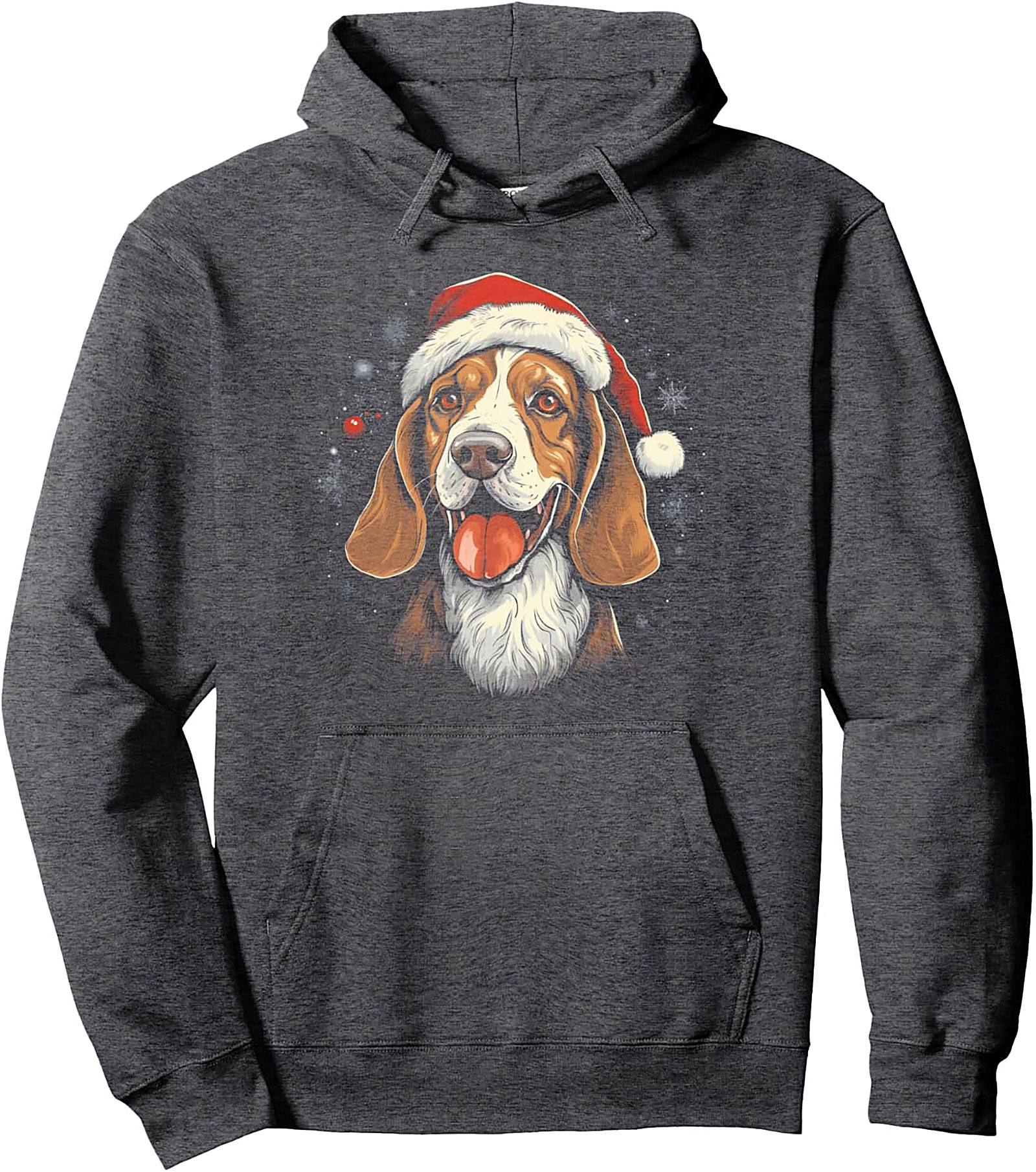 The Jolly Santa Beagle Christmas Pullover Hoodie