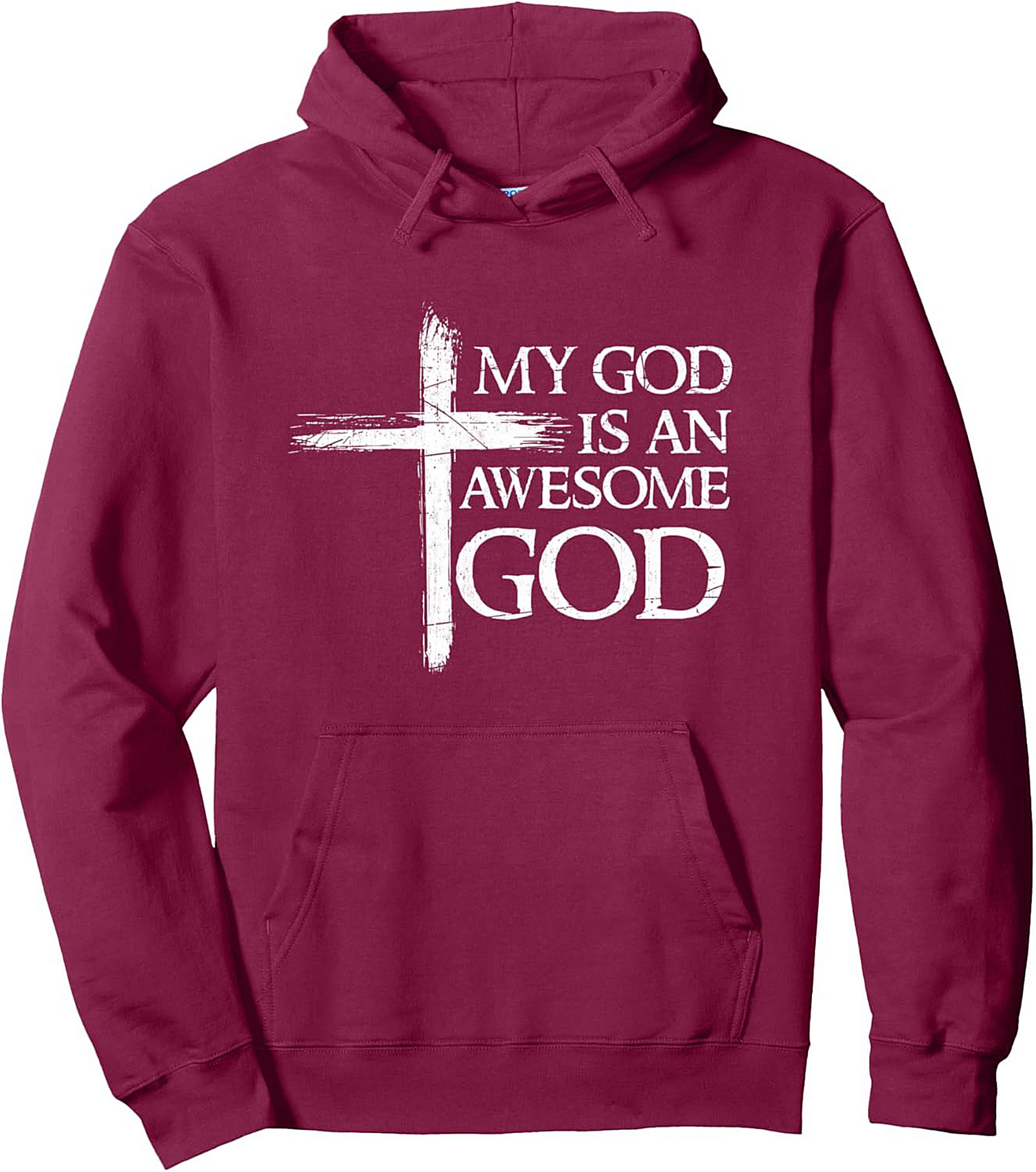 Awesome God Christian Faith Pullover Hoodie Cozy Gift