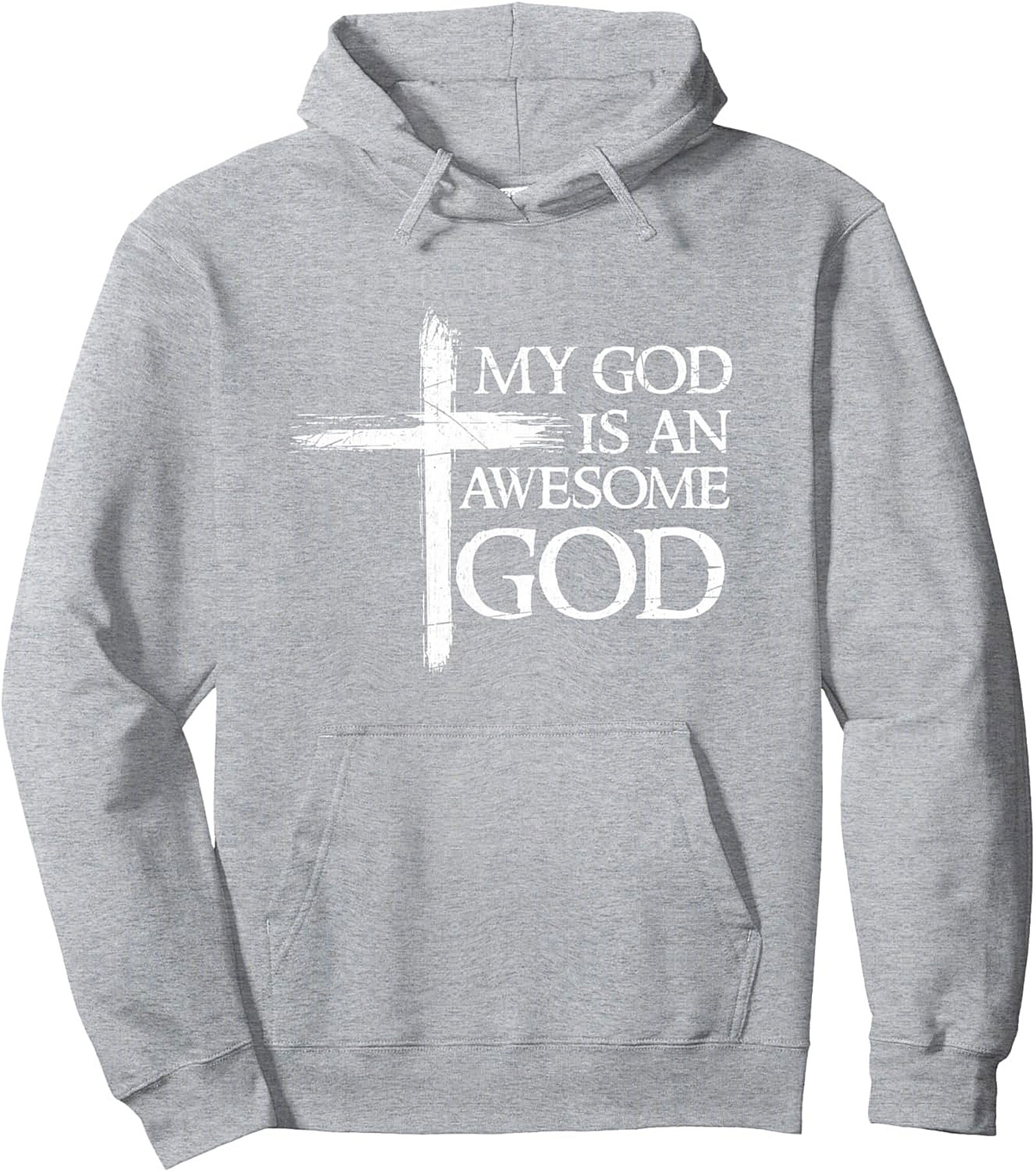 Awesome God Christian Faith Pullover Hoodie Cozy Gift