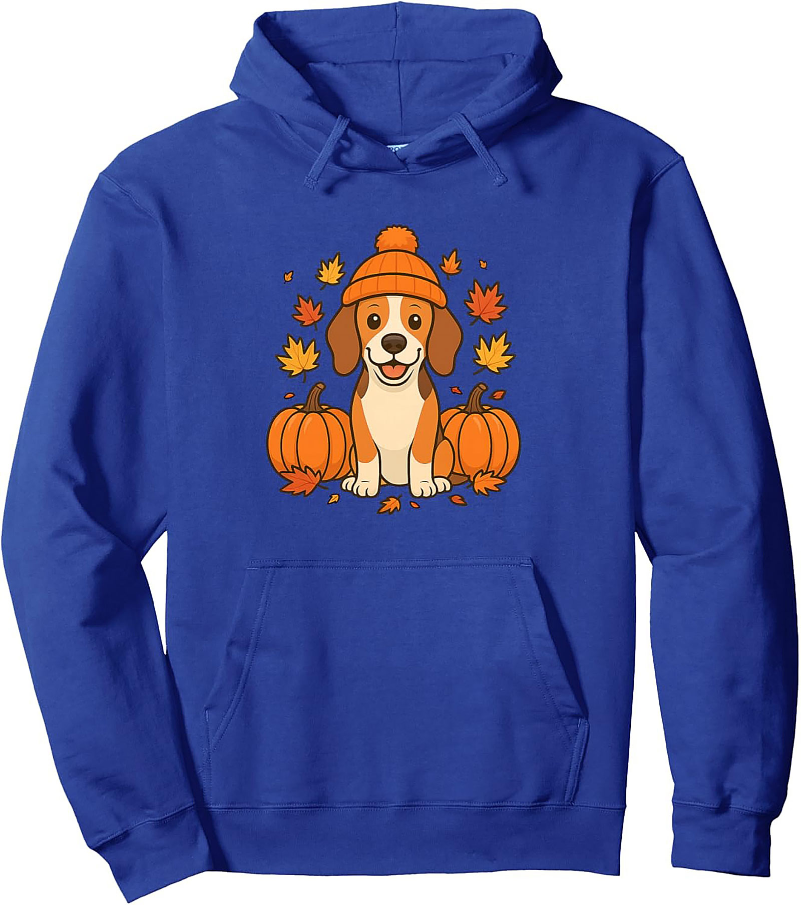 Beagle Fall Pumpkin Pullover Hoodie – Cozy Dog Lover Graphic Hoodie
