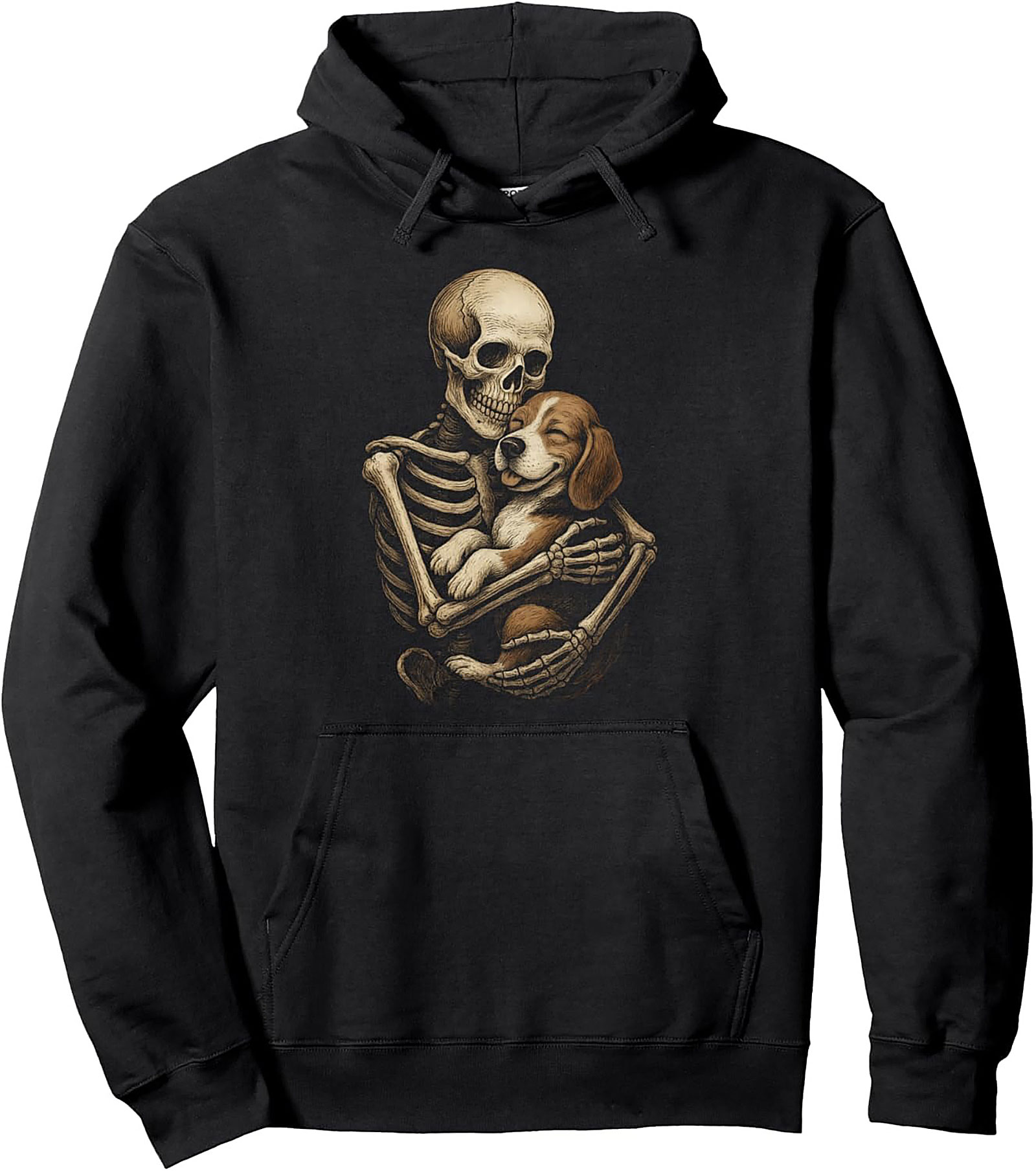 Eternal Embrace Beagle Lover Graphic Hoodie