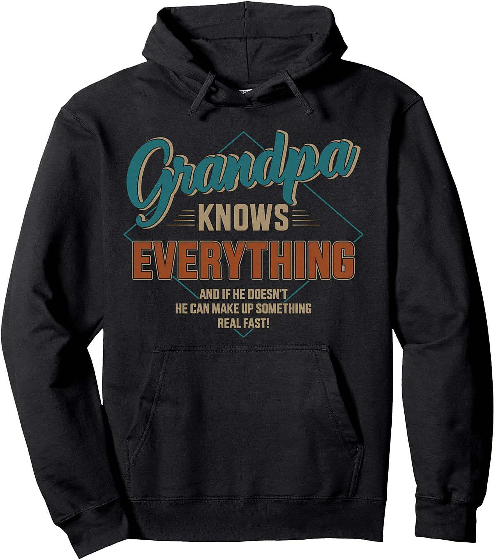 Funny Grandpa Pullover Hoodie - Grandpa Knows Everything