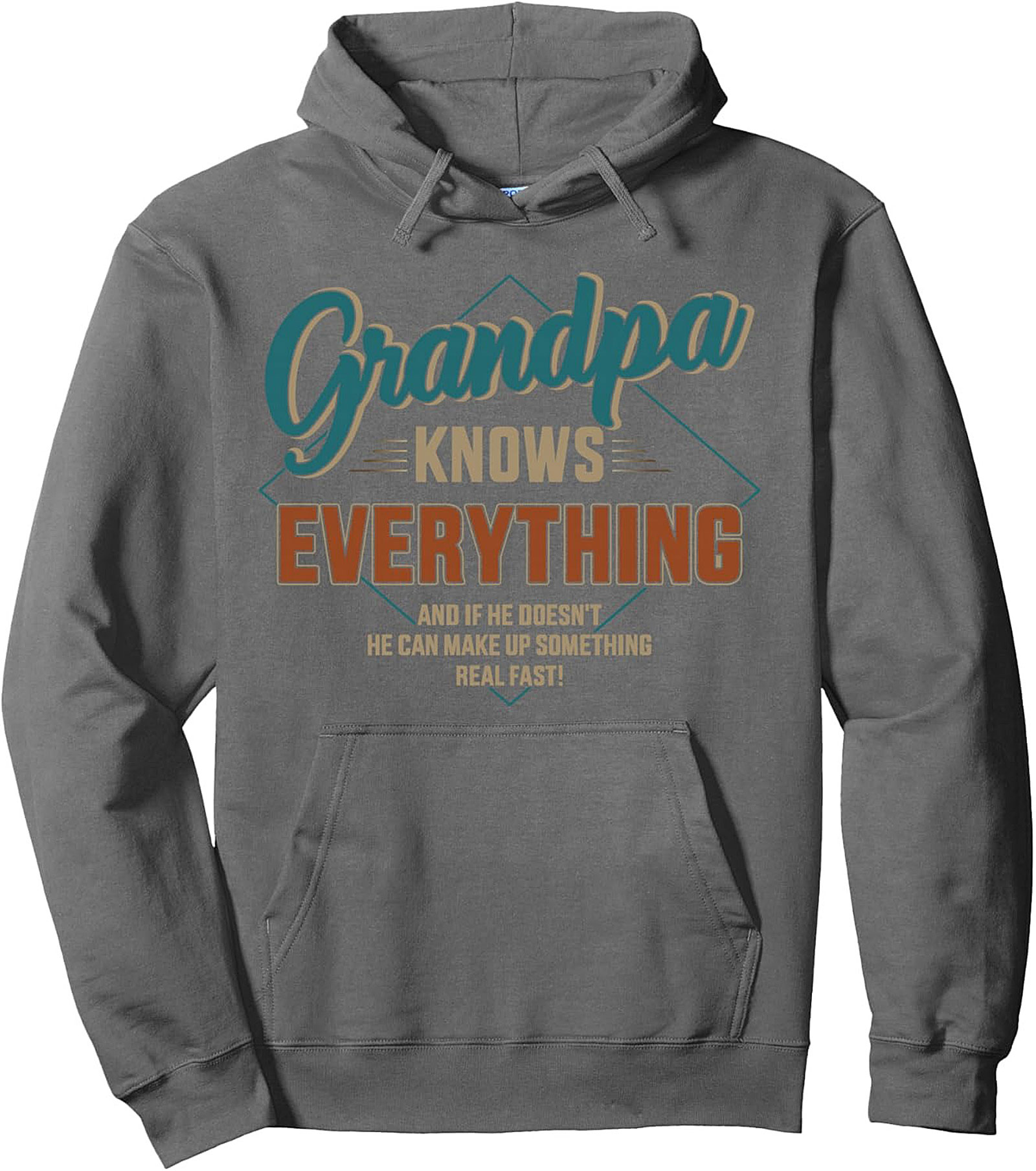 Funny Grandpa Pullover Hoodie - Grandpa Knows Everything