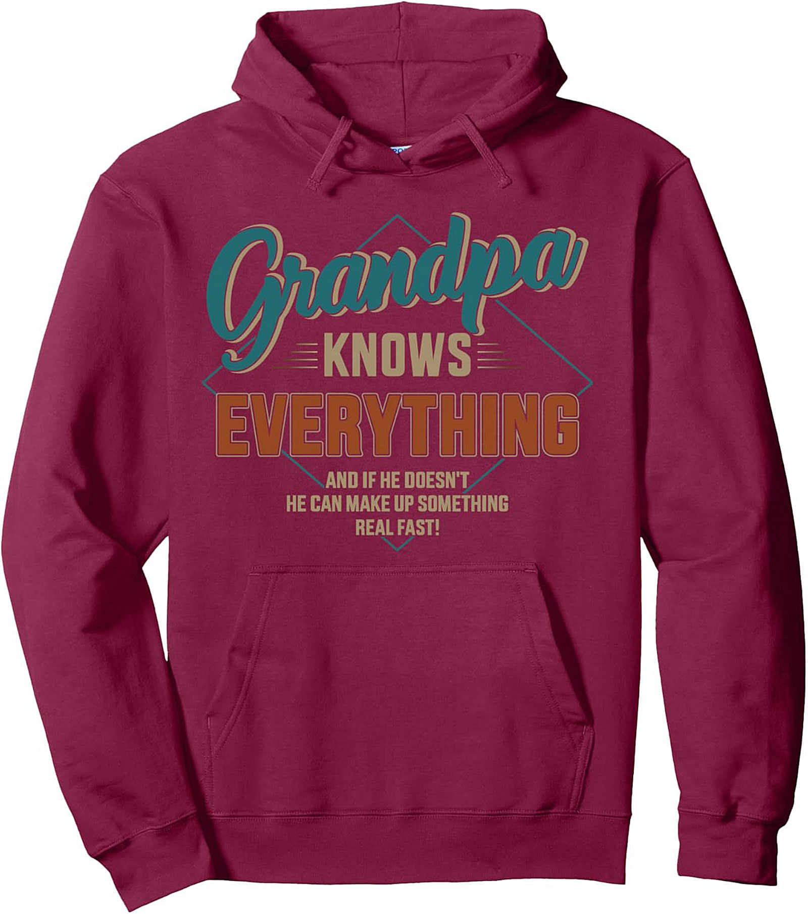 Funny Grandpa Pullover Hoodie - Grandpa Knows Everything
