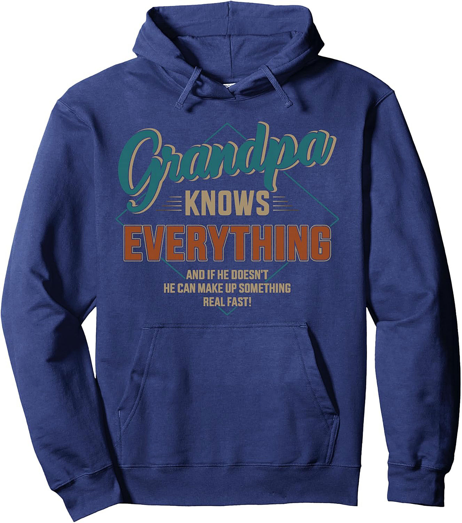 Funny Grandpa Pullover Hoodie - Grandpa Knows Everything