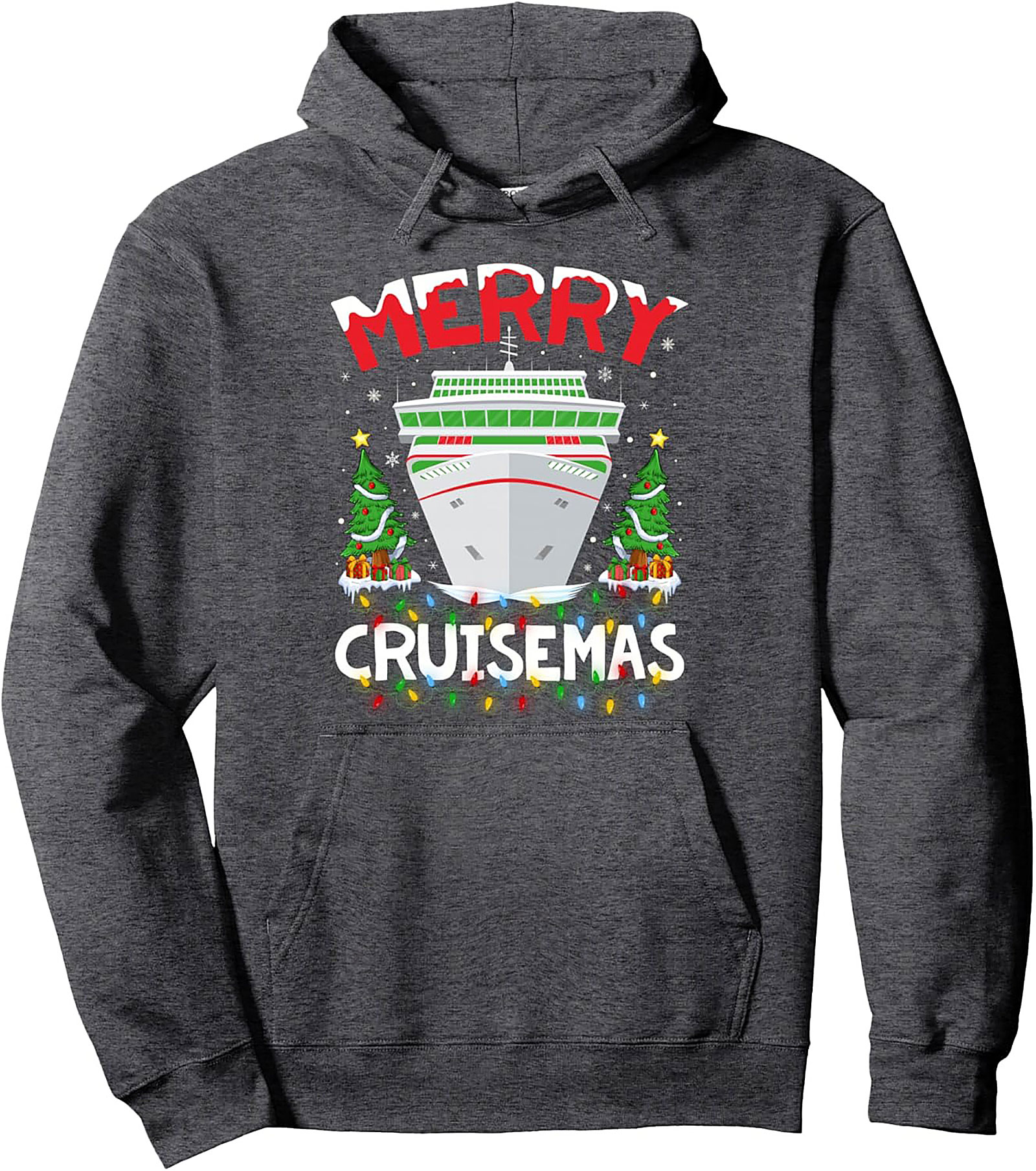Merry Cruisemas Graphic Hoodie Christmas Cruise Pullover
