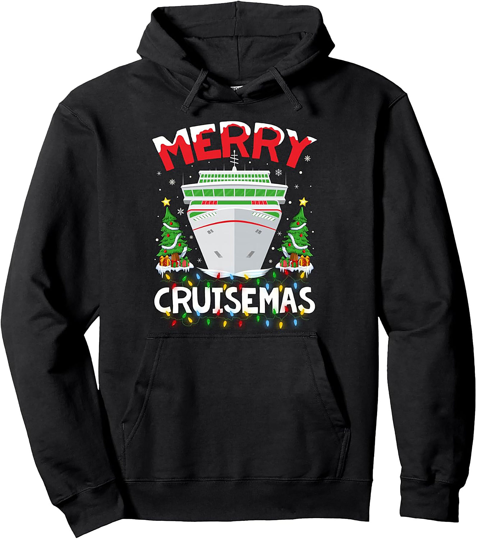 Merry Cruisemas Graphic Hoodie Christmas Cruise Pullover