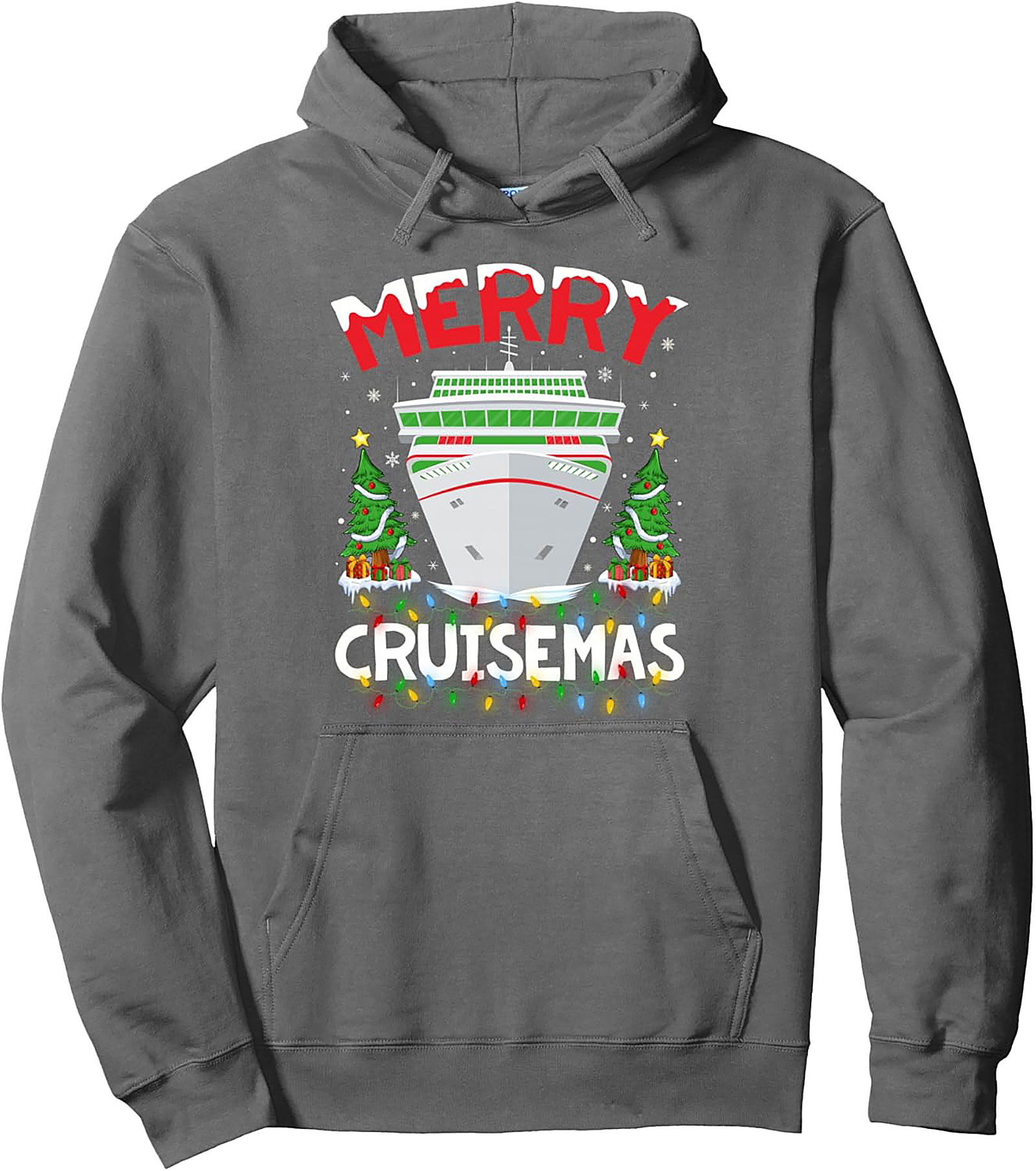 Merry Cruisemas Graphic Hoodie Christmas Cruise Pullover
