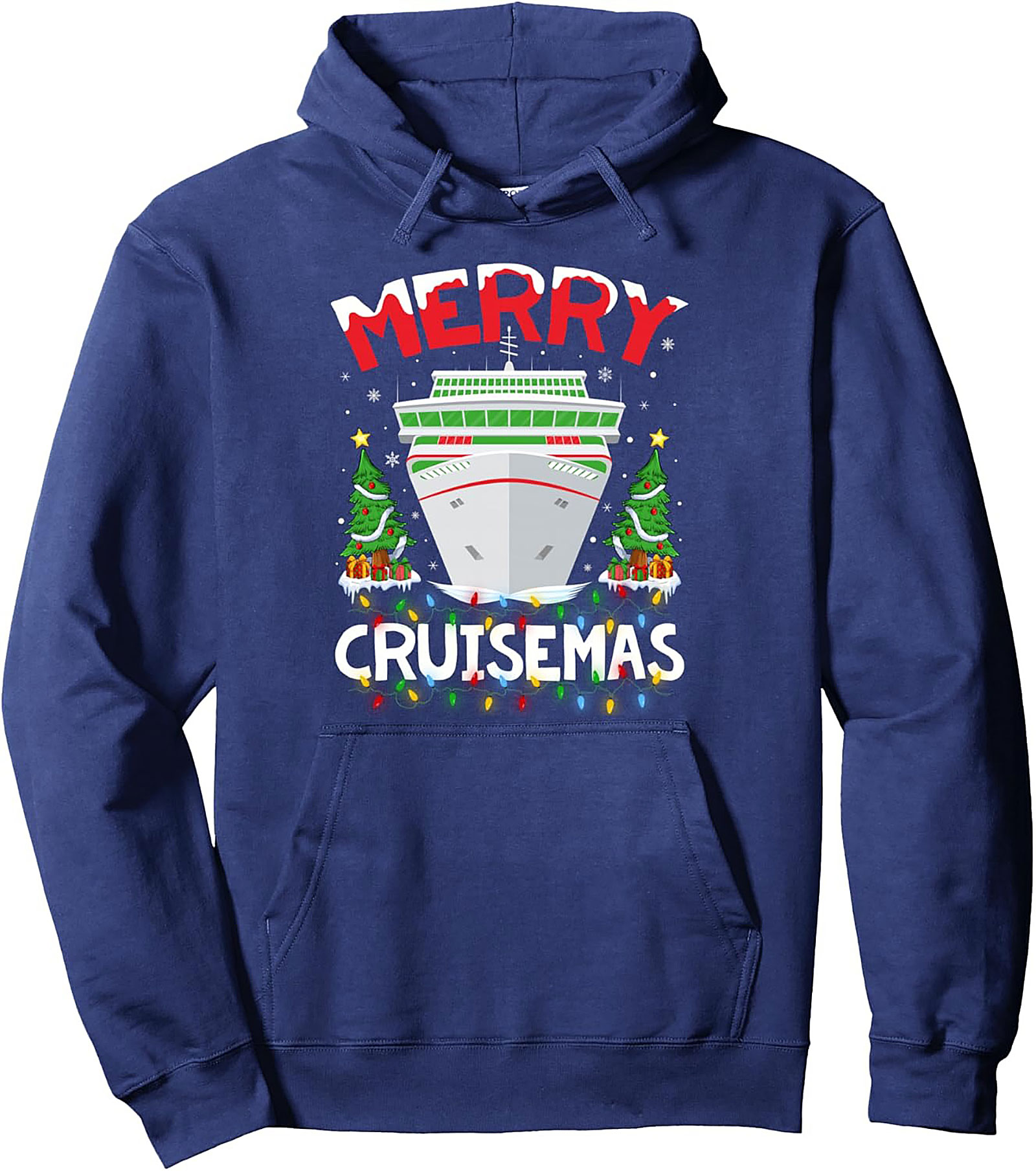 Merry Cruisemas Graphic Hoodie Christmas Cruise Pullover