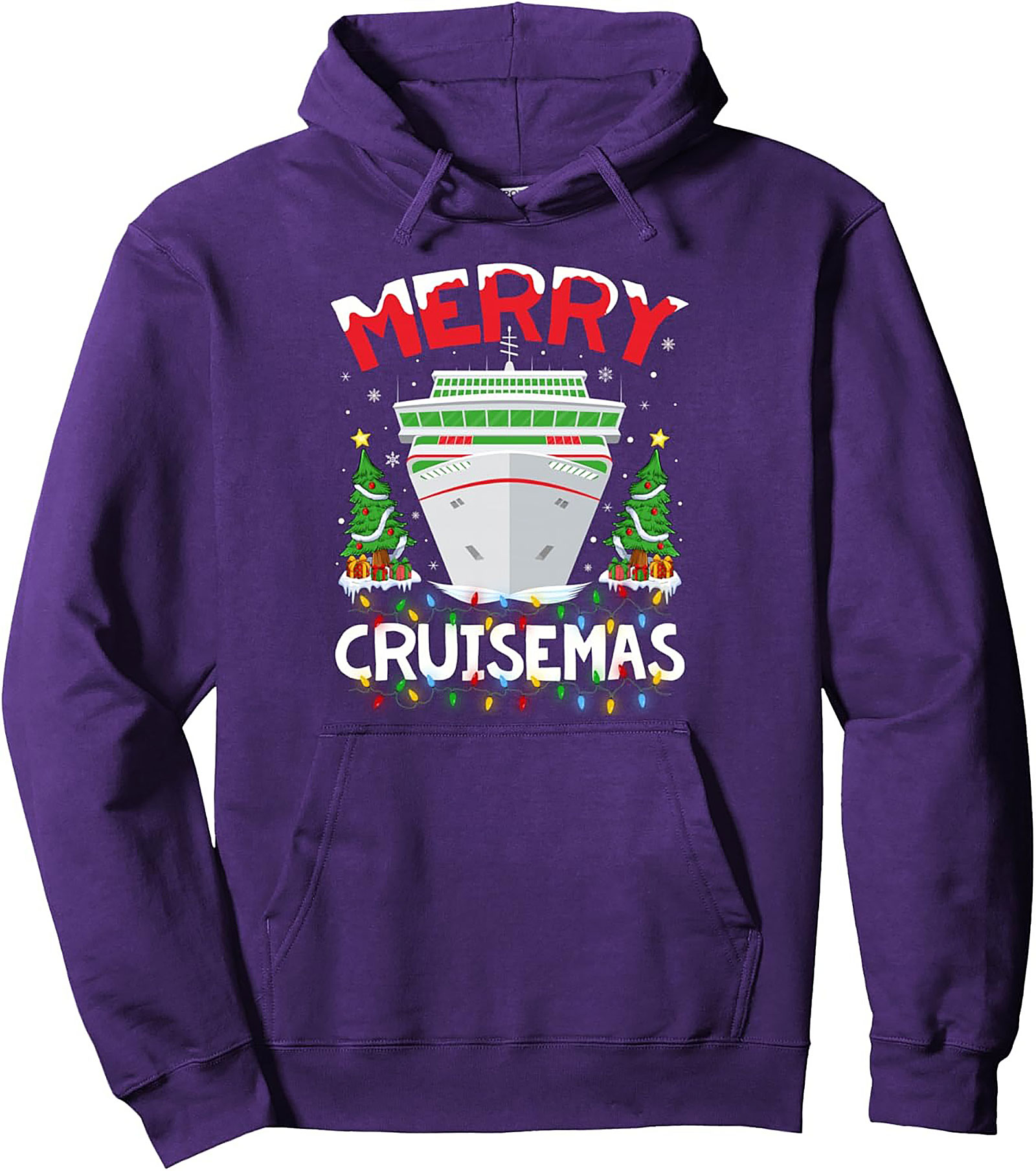 Merry Cruisemas Graphic Hoodie Christmas Cruise Pullover