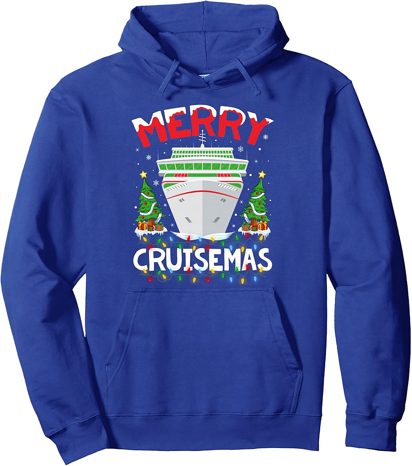 Merry Cruisemas Graphic Hoodie Christmas Cruise Pullover