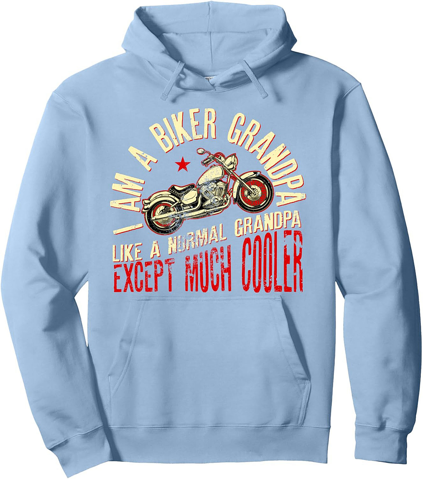 Cool Biker Grandpa Pullover Hoodie Motorcycle Gift