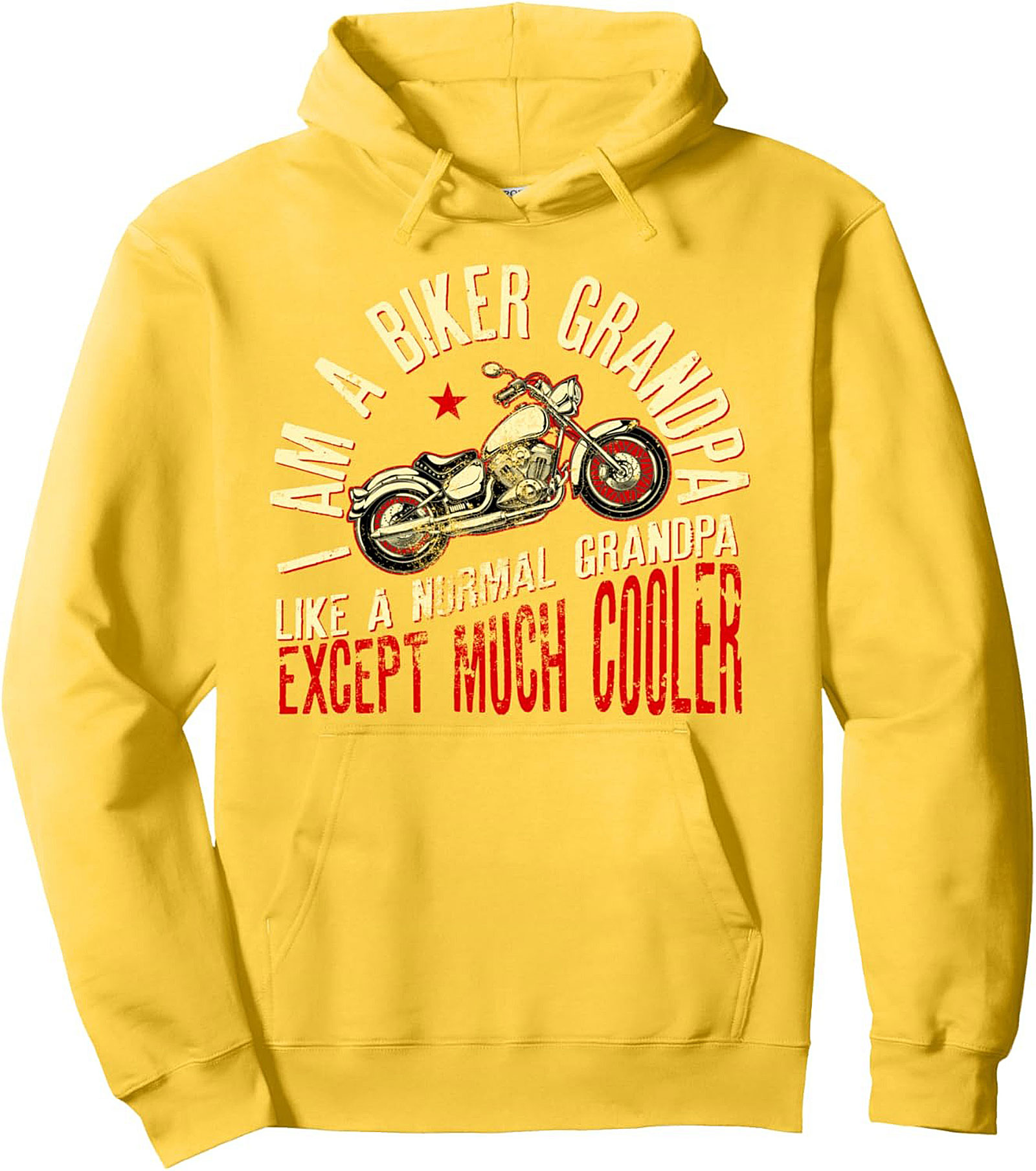 Cool Biker Grandpa Pullover Hoodie Motorcycle Gift