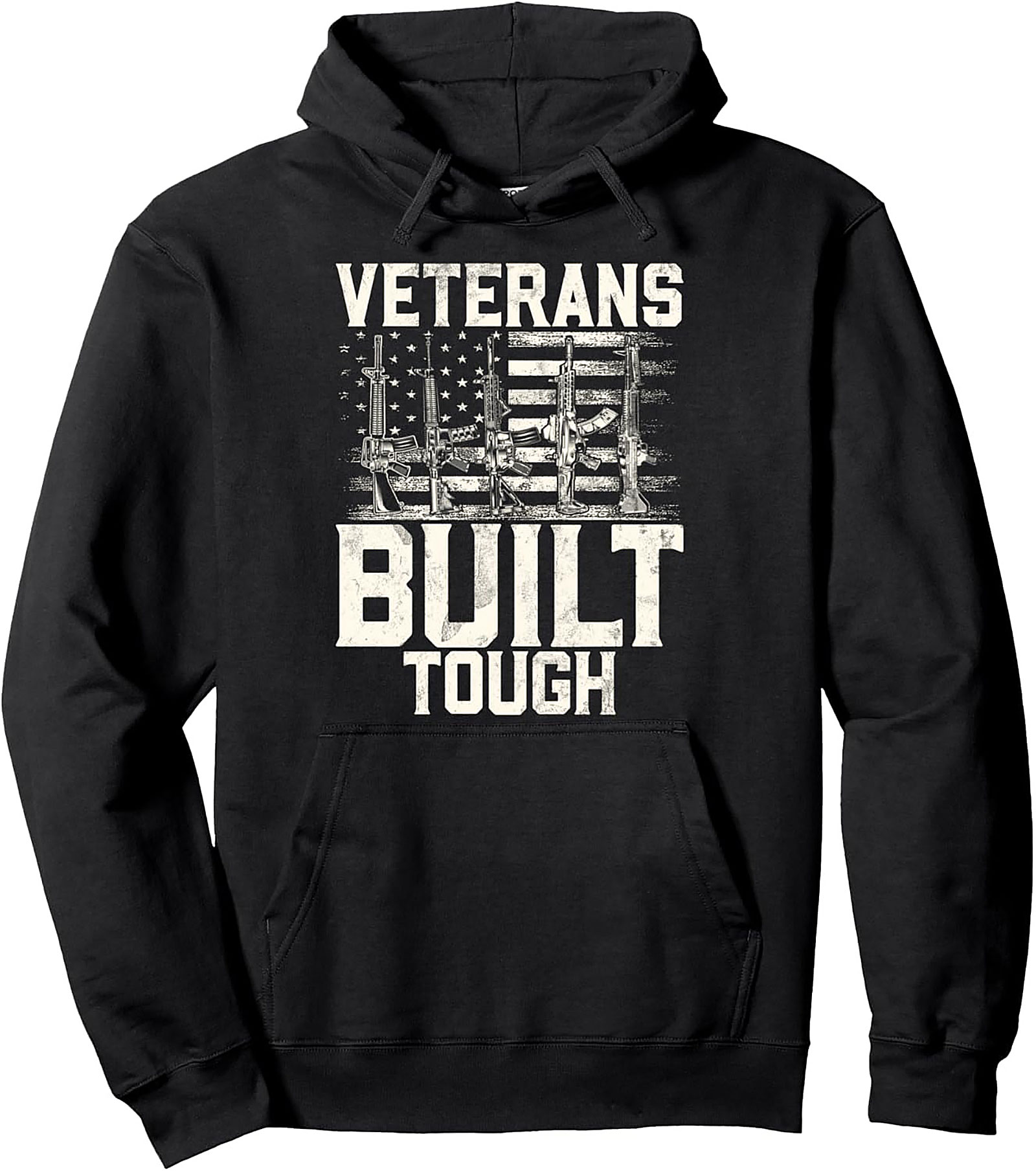 Veterans Built Tough Graphic Hoodie | American Pullover