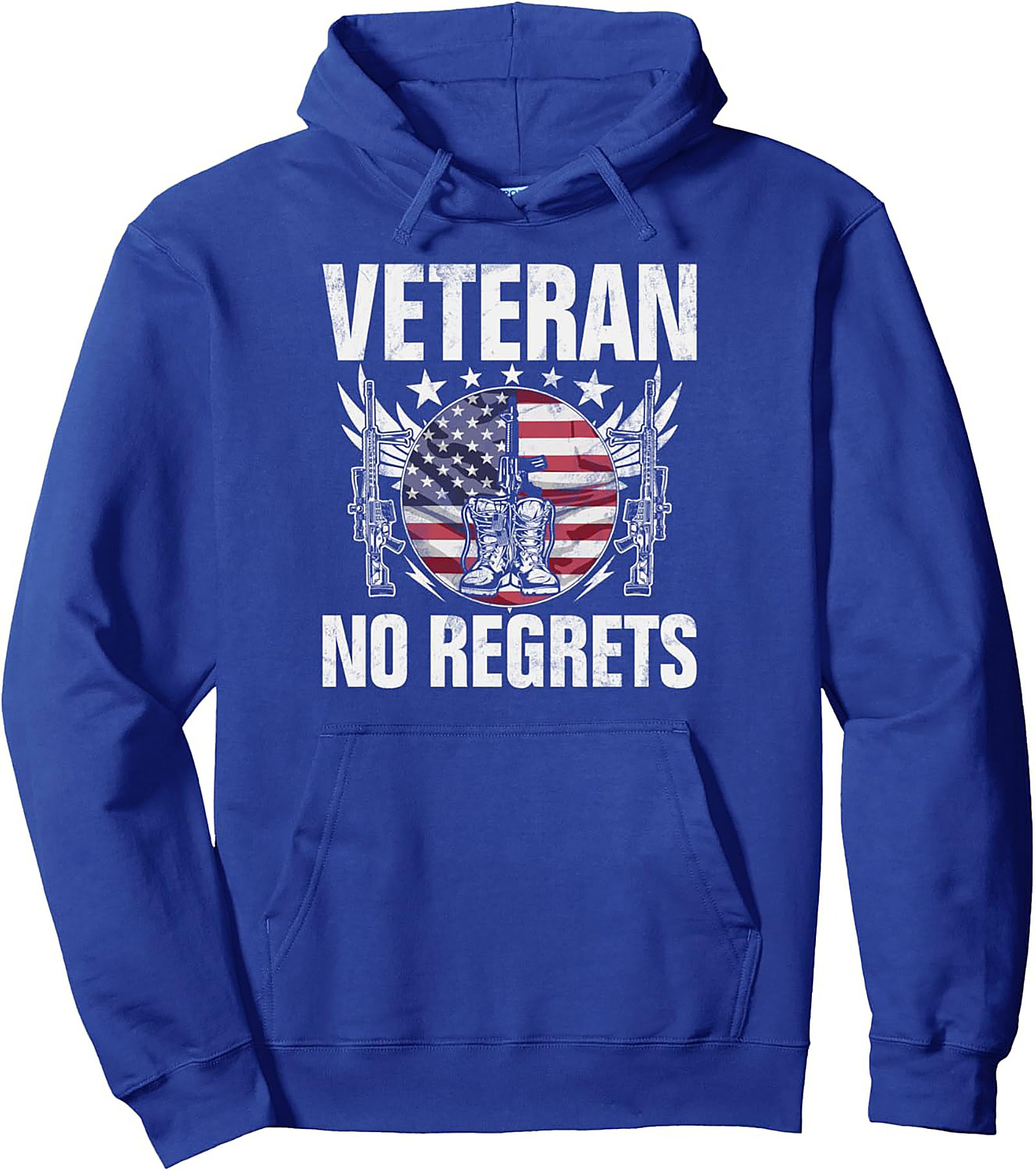Veteran No Regrets Pullover Hoodie | Patriotic Gift Idea