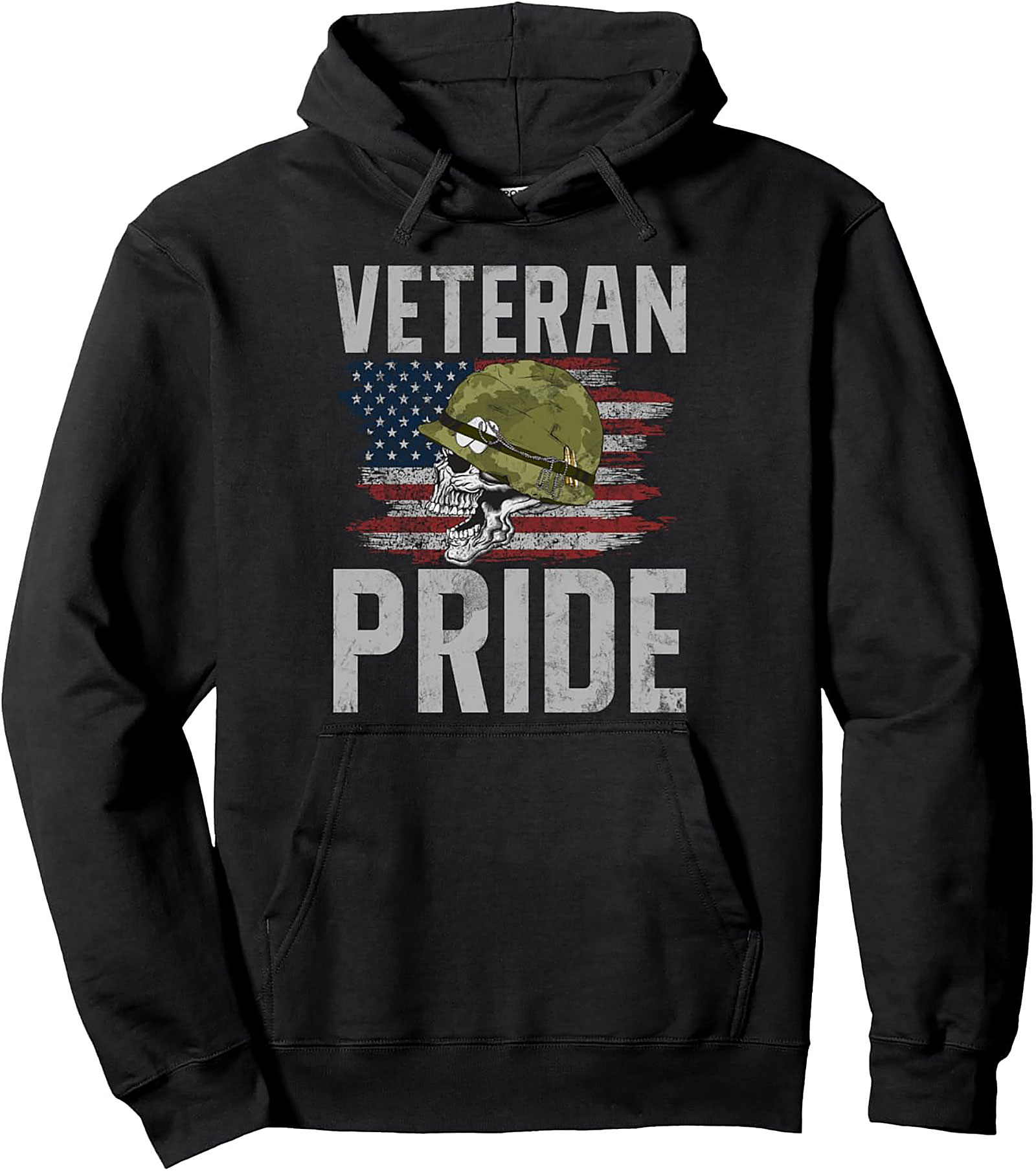 Veteran Pride Pullover Hoodie | Military Graphic Apparel