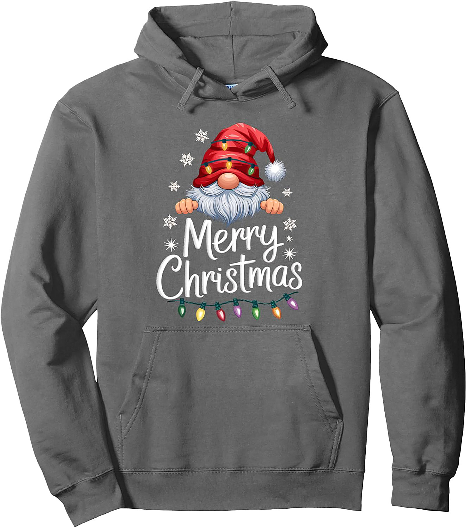  Cozy Christmas Gnome Pullover Hoodie Festive Graphic