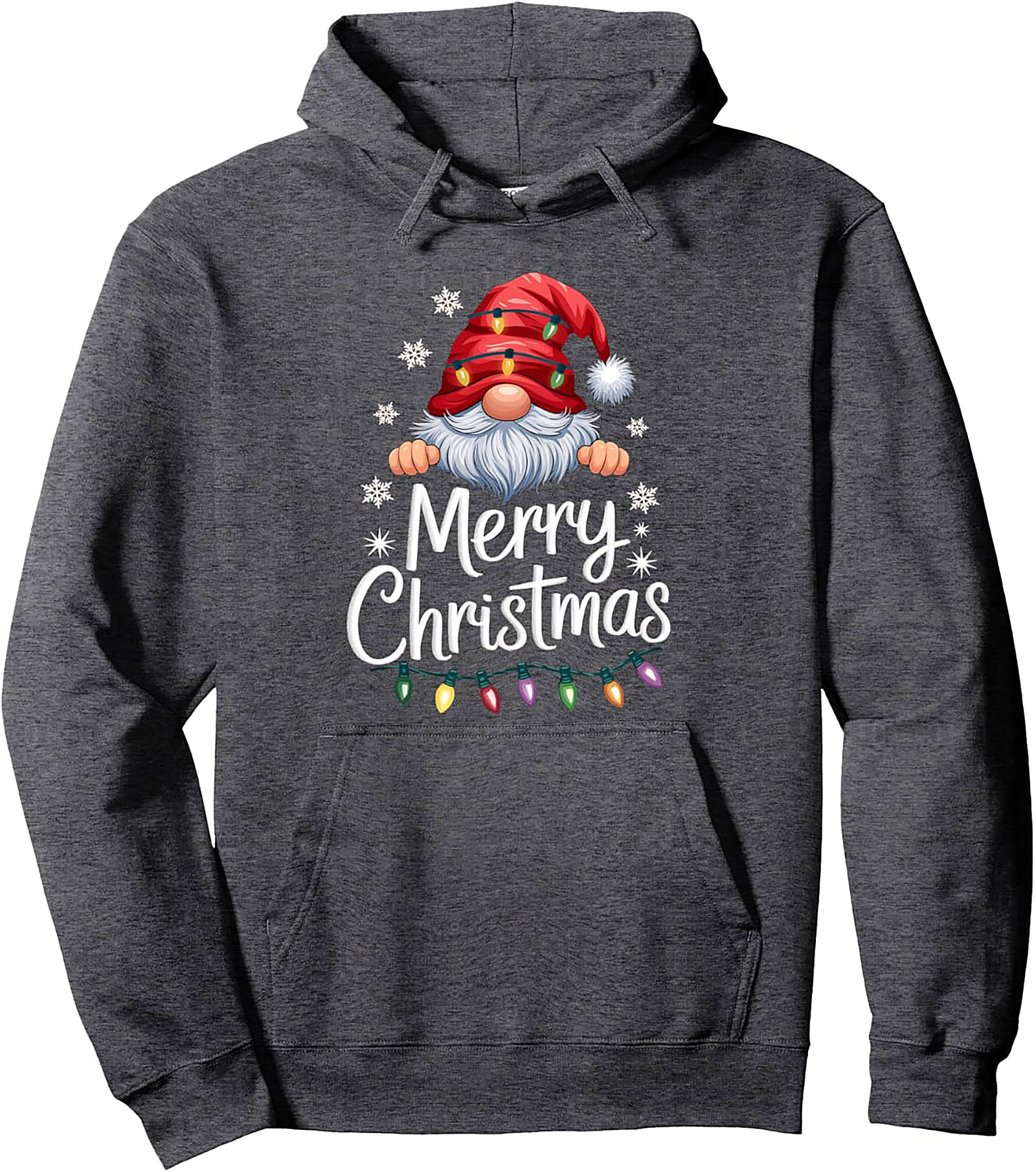  Cozy Christmas Gnome Pullover Hoodie Festive Graphic