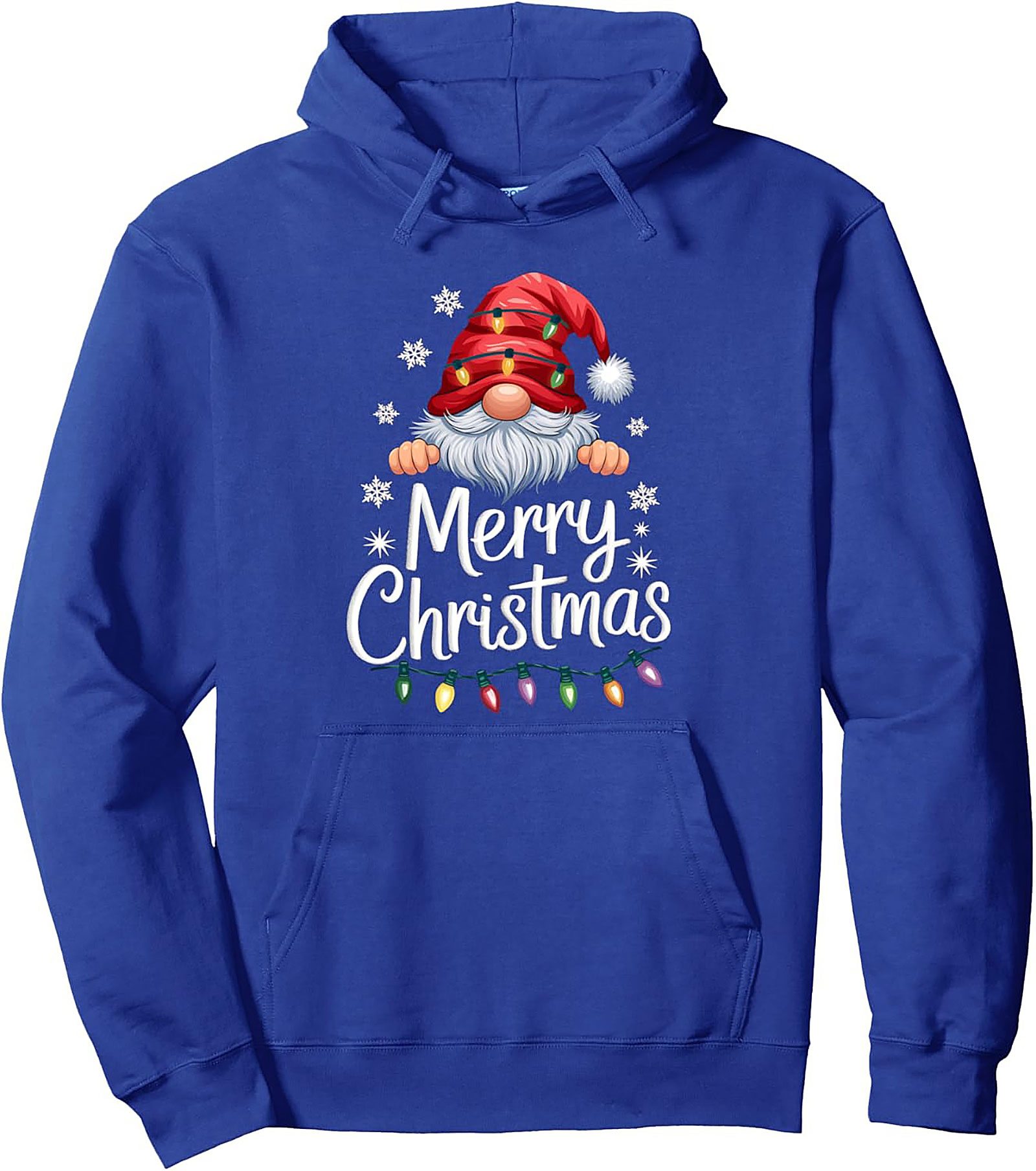  Cozy Christmas Gnome Pullover Hoodie Festive Graphic