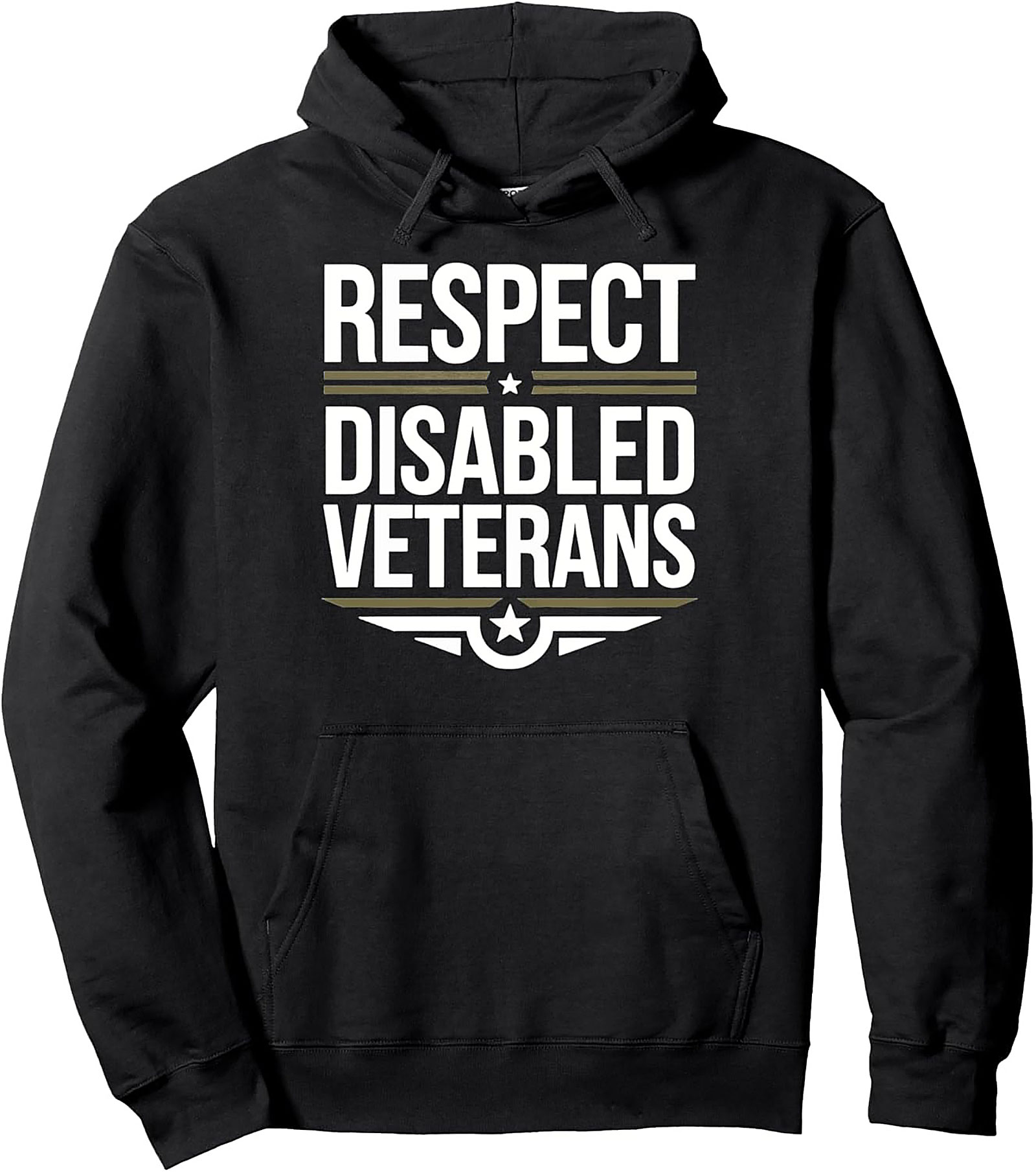 Respect Disabled Veterans Support Pullover Hoodie