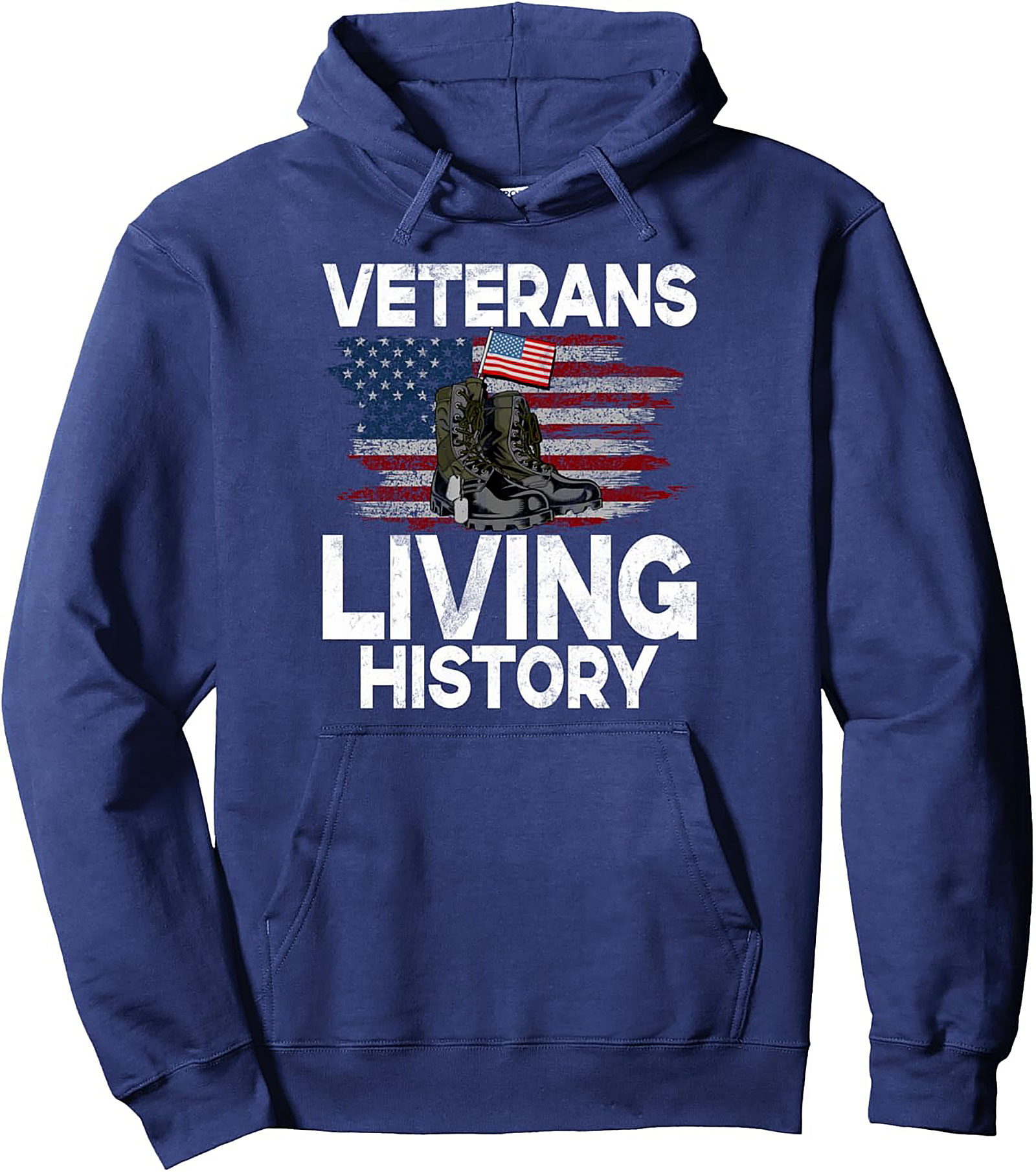 Veterans Living History Pullover Hoodie | Military Graphic