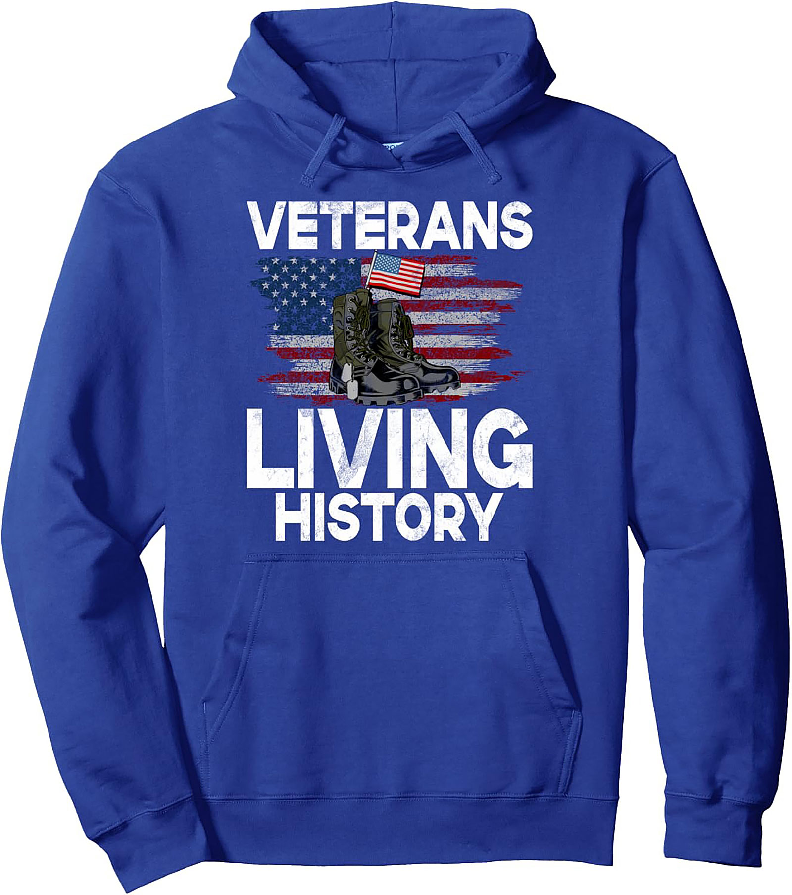 Veterans Living History Pullover Hoodie | Military Graphic