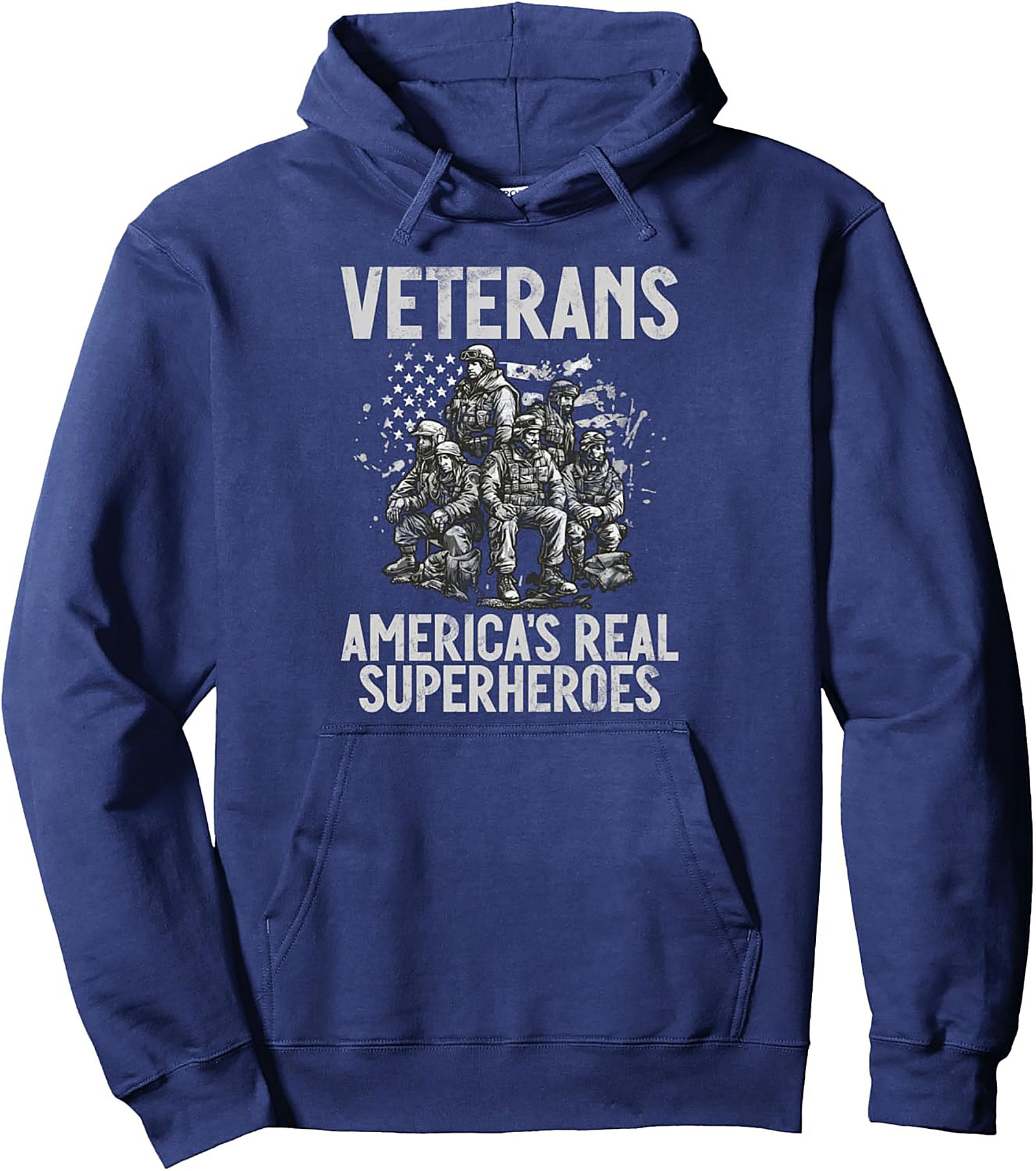 Veterans America's Real Superheroes Graphic Hoodie