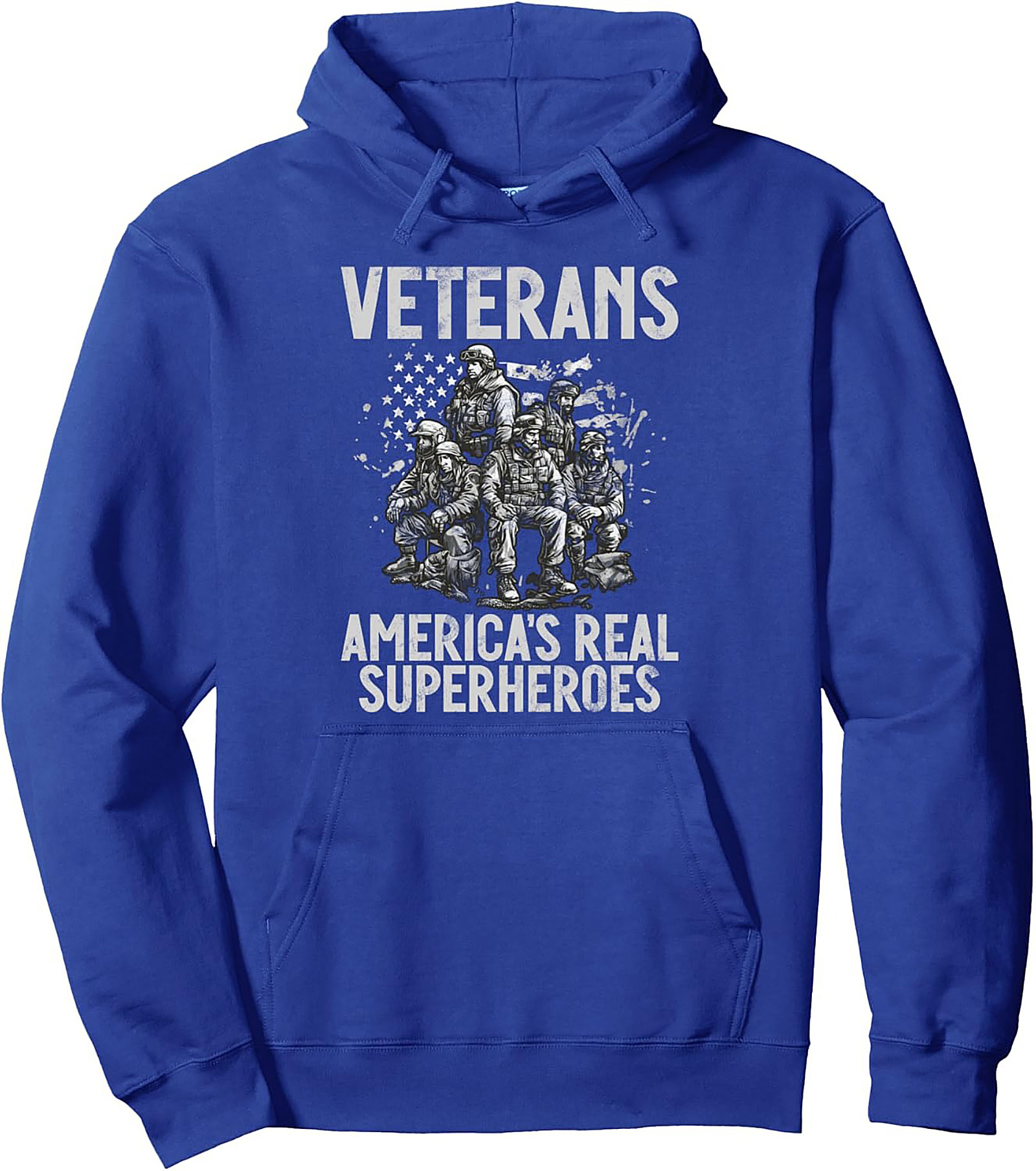 Veterans America's Real Superheroes Graphic Hoodie